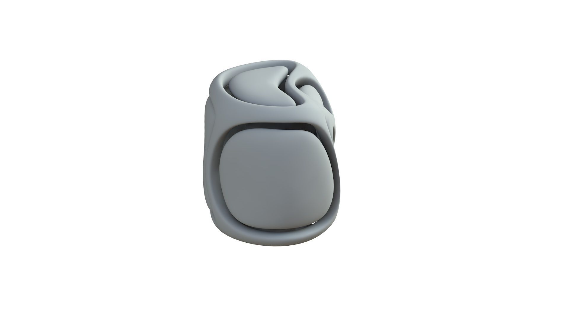 SciFi Cube Object No 68163 Low Poly Shape Low-poly 3D model_7