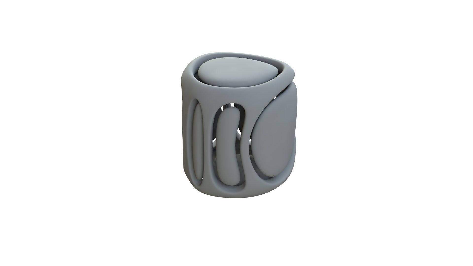 SciFi Cube Object No 68142 Low Poly Shape Low-poly 3D model_12