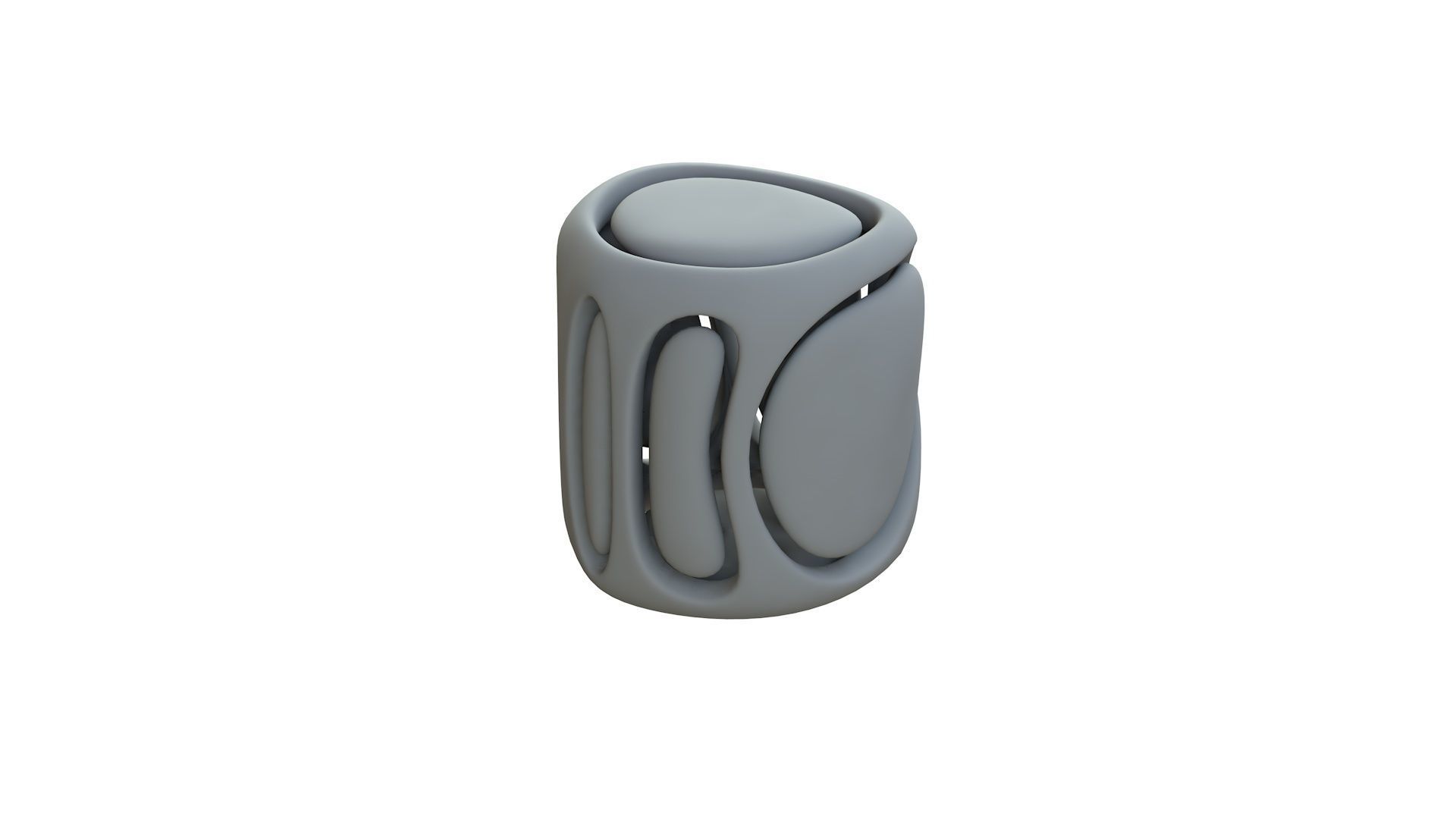 SciFi Cube Object No 68142 Low Poly Shape Low-poly 3D model_11