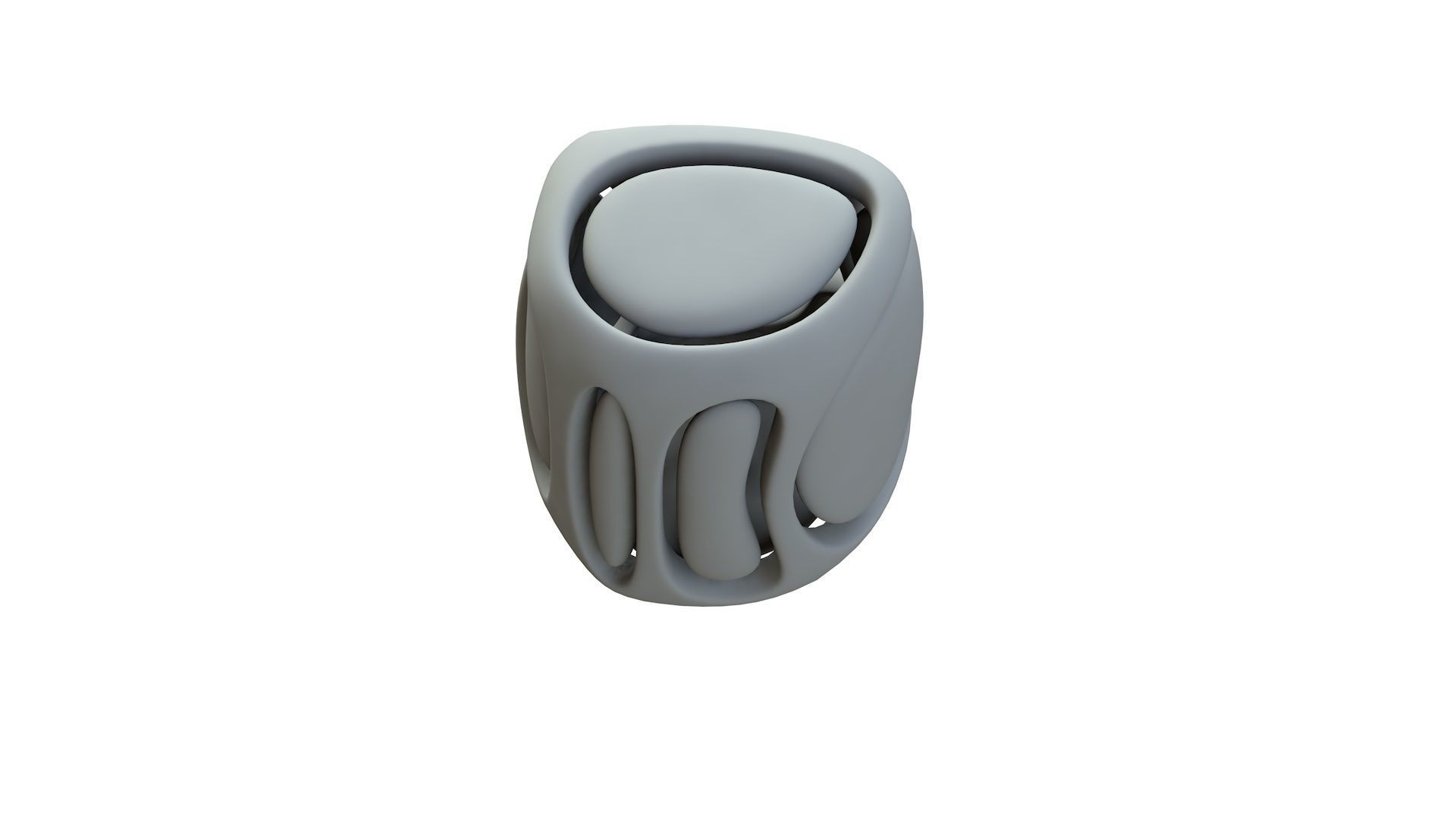 SciFi Cube Object No 68142 Low Poly Shape Low-poly 3D model_17