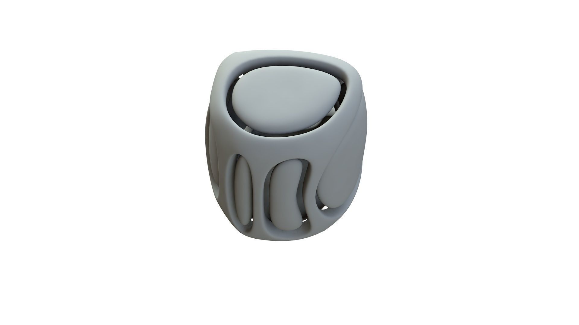 SciFi Cube Object No 68142 Low Poly Shape Low-poly 3D model_16