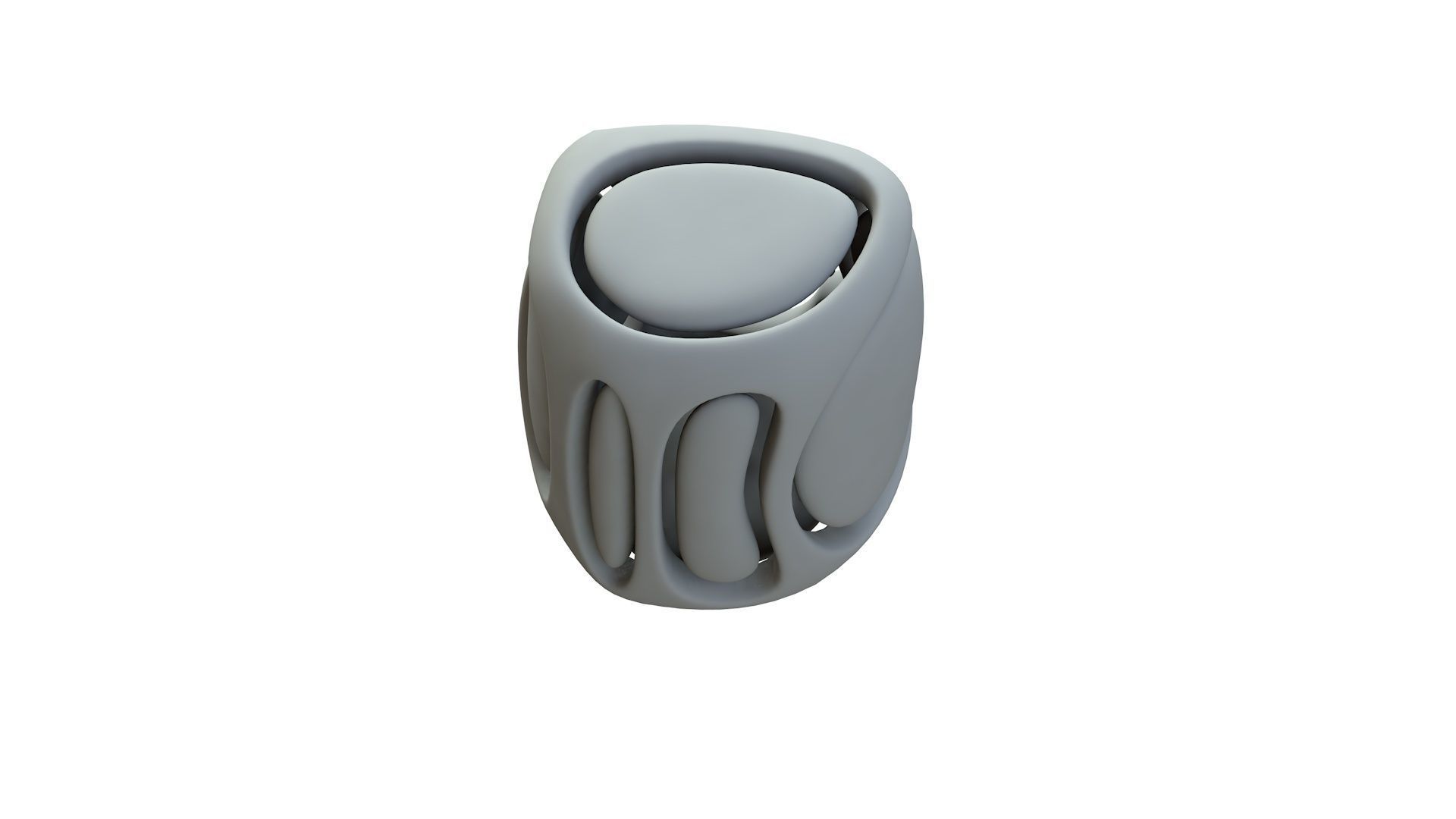 SciFi Cube Object No 68142 Low Poly Shape Low-poly 3D model_15