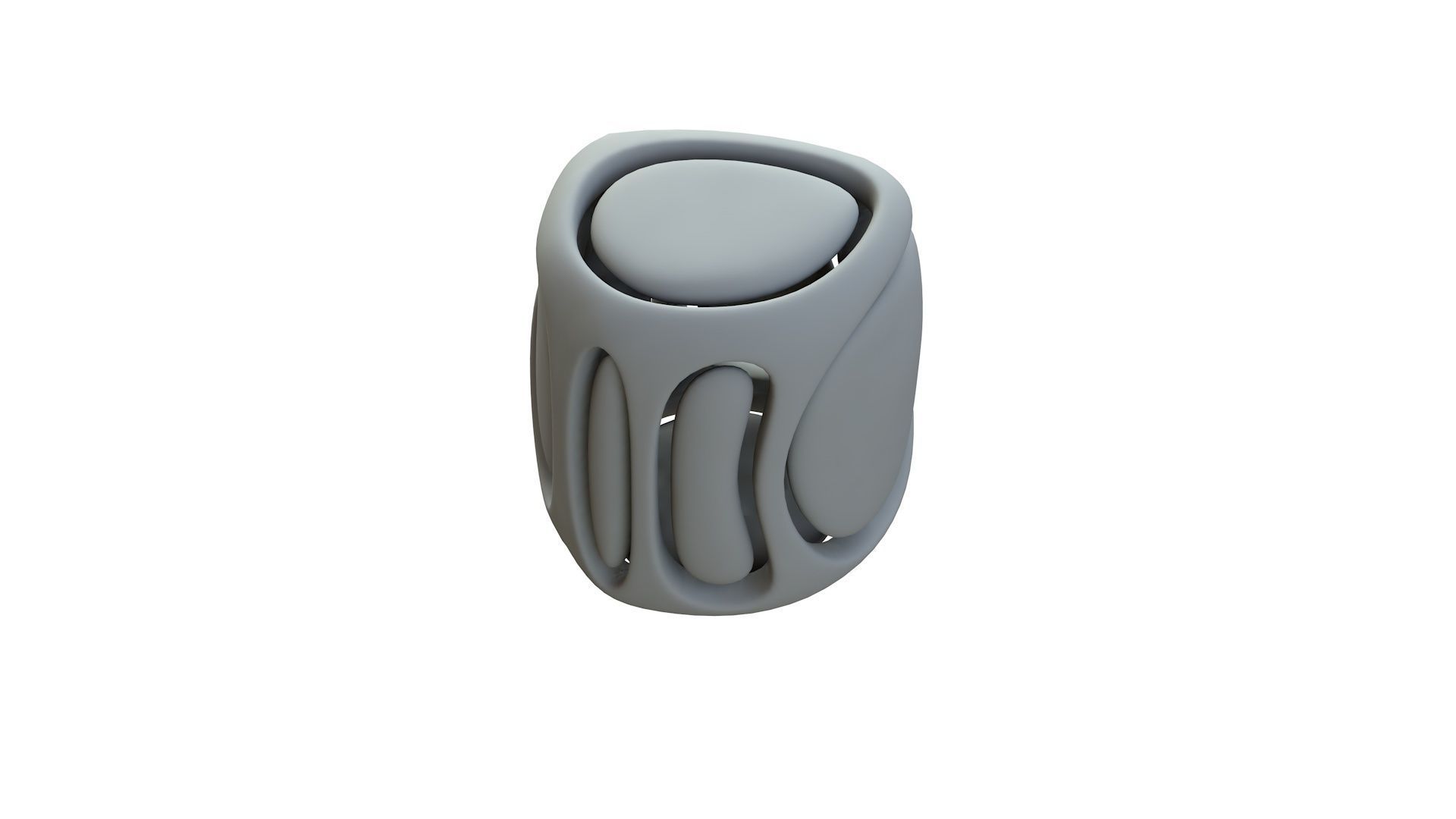 SciFi Cube Object No 68142 Low Poly Shape Low-poly 3D model_14