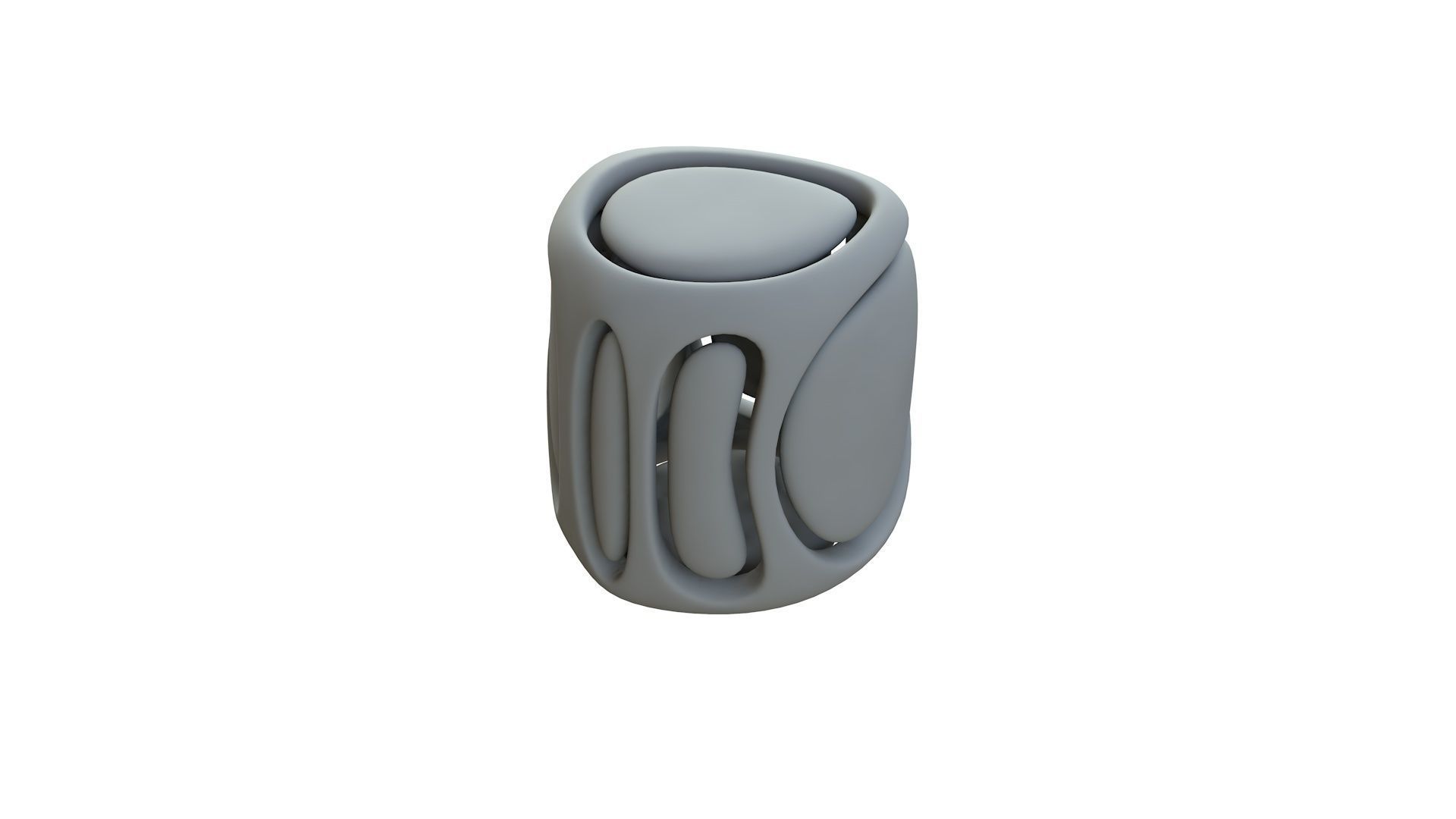 SciFi Cube Object No 68142 Low Poly Shape Low-poly 3D model_13