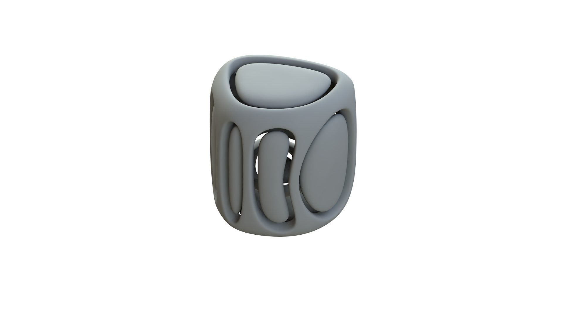 SciFi Cube Object No 68125 Low Poly Shape Low-poly 3D model_13