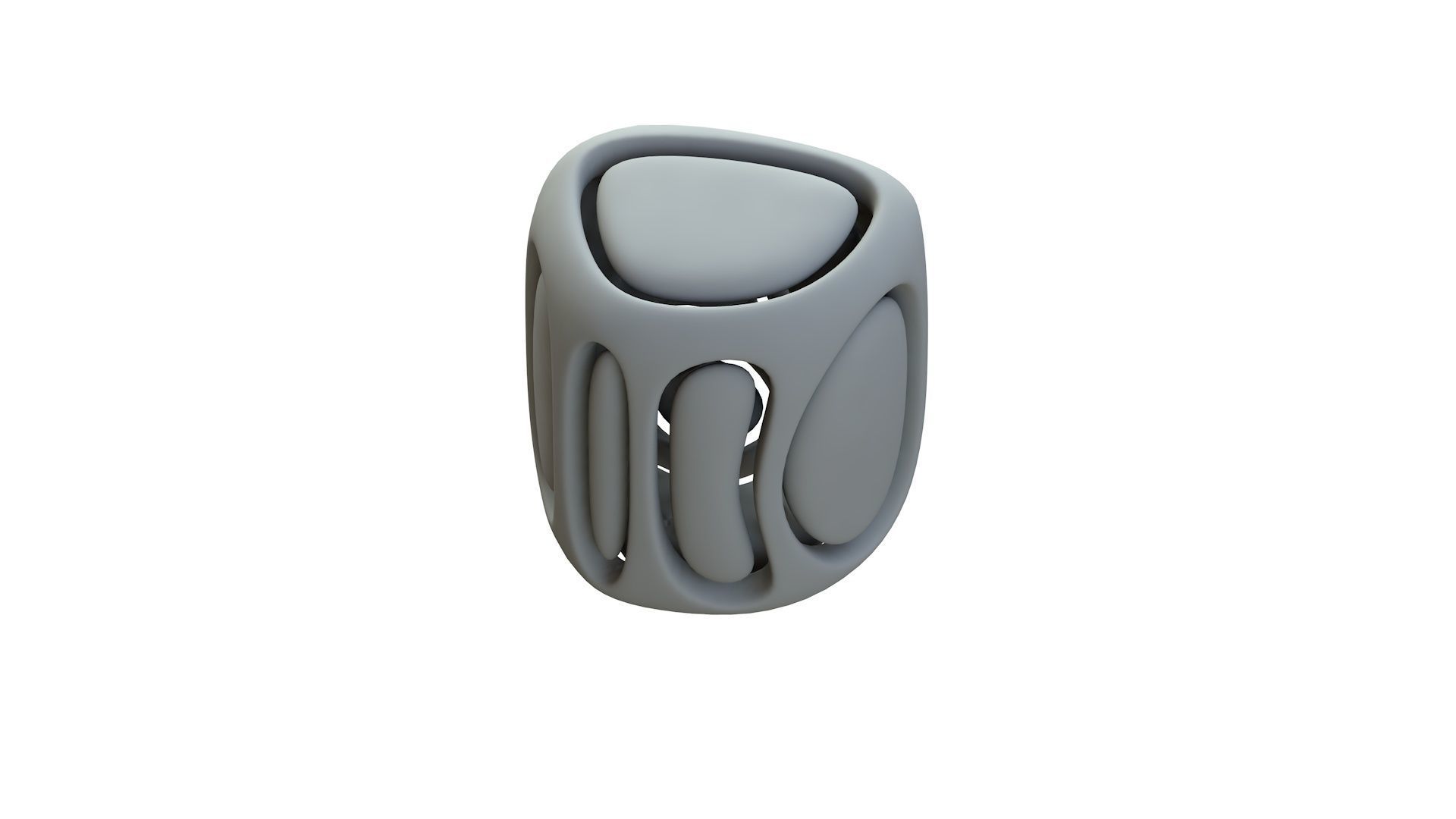 SciFi Cube Object No 68125 Low Poly Shape Low-poly 3D model_14