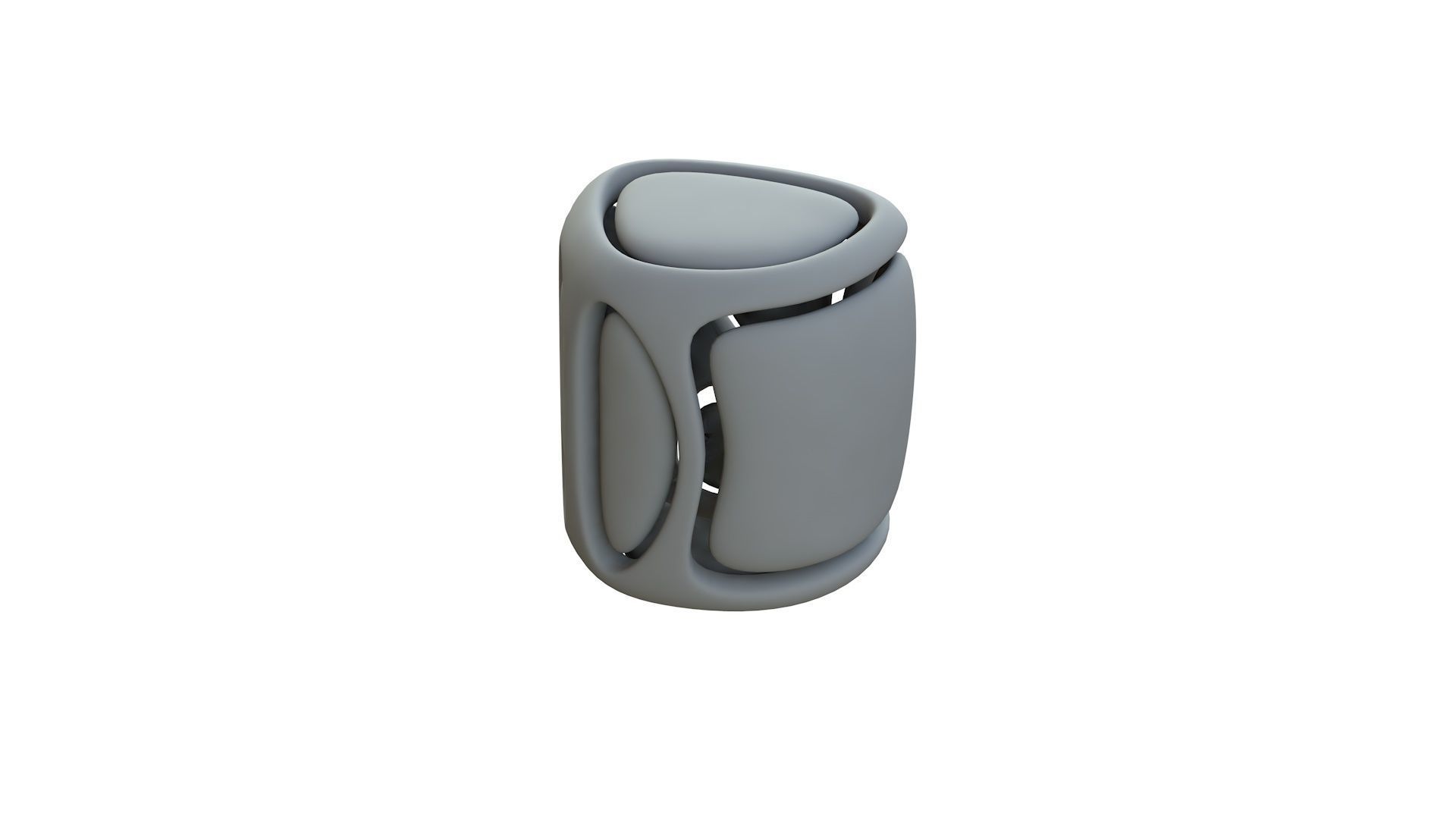 SciFi Cube Object No 67927 Low Poly Shape Low-poly 3D model_12