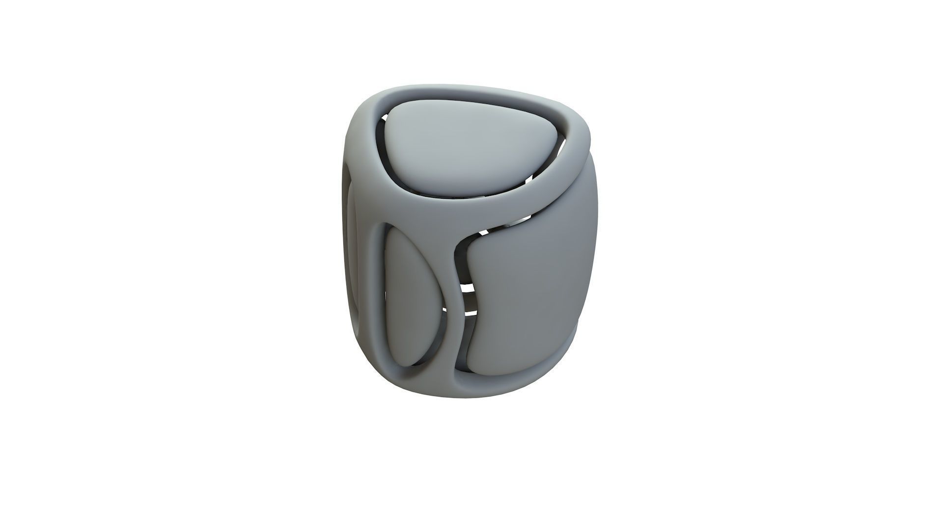 SciFi Cube Object No 67927 Low Poly Shape Low-poly 3D model_14