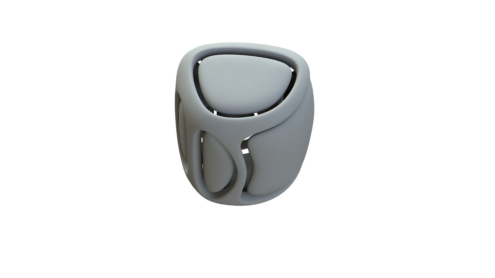 SciFi Cube Object No 67927 Low Poly Shape Low-poly 3D model_16