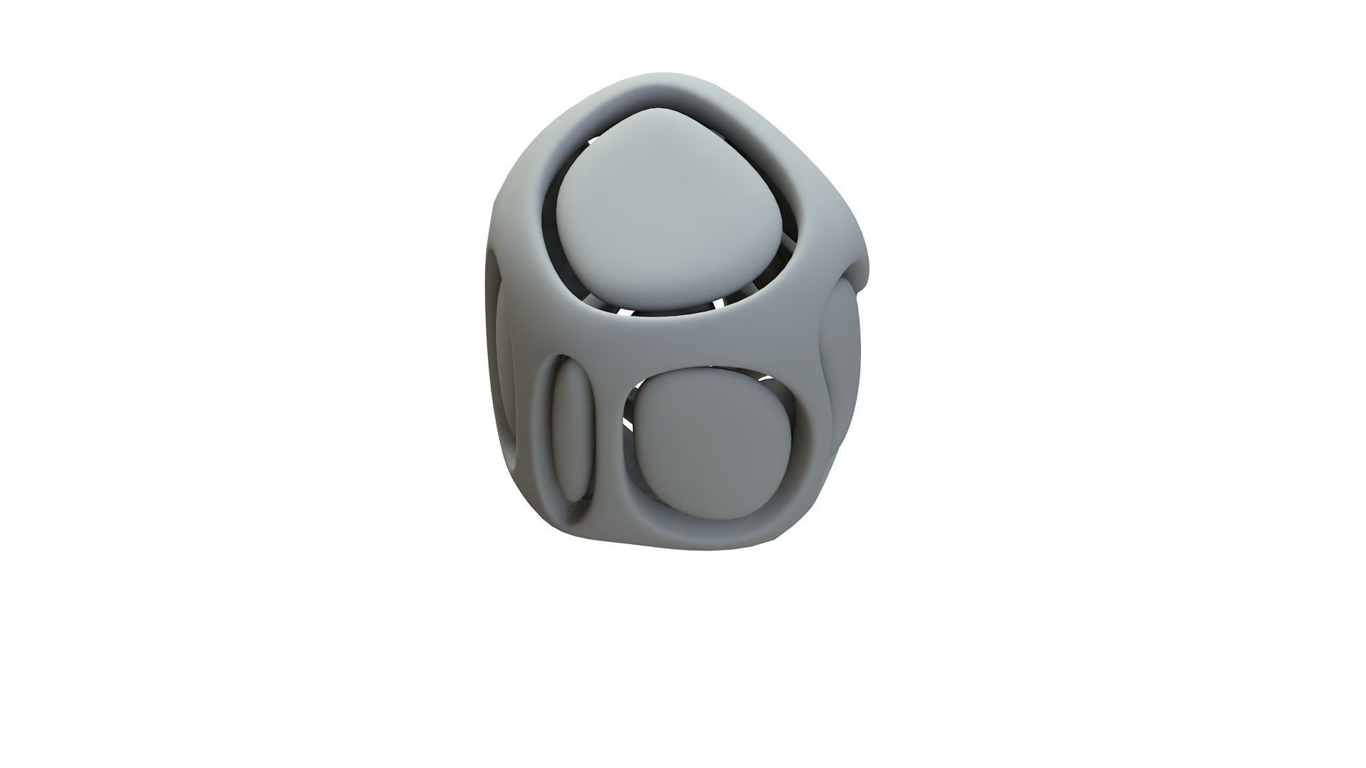 SciFi Cube Object No 67875 Low Poly Shape Low-poly 3D model_15