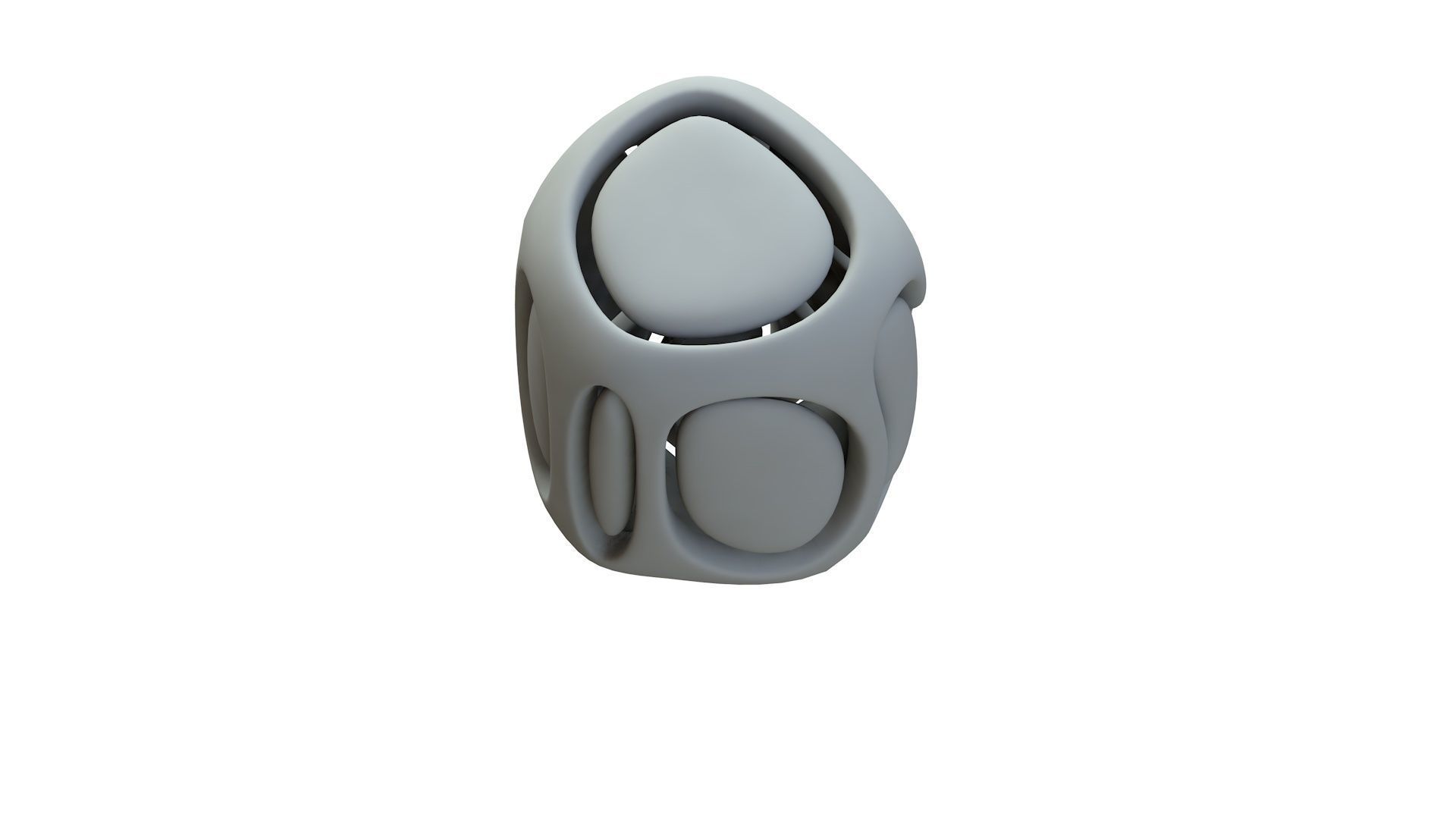 SciFi Cube Object No 67875 Low Poly Shape Low-poly 3D model_16