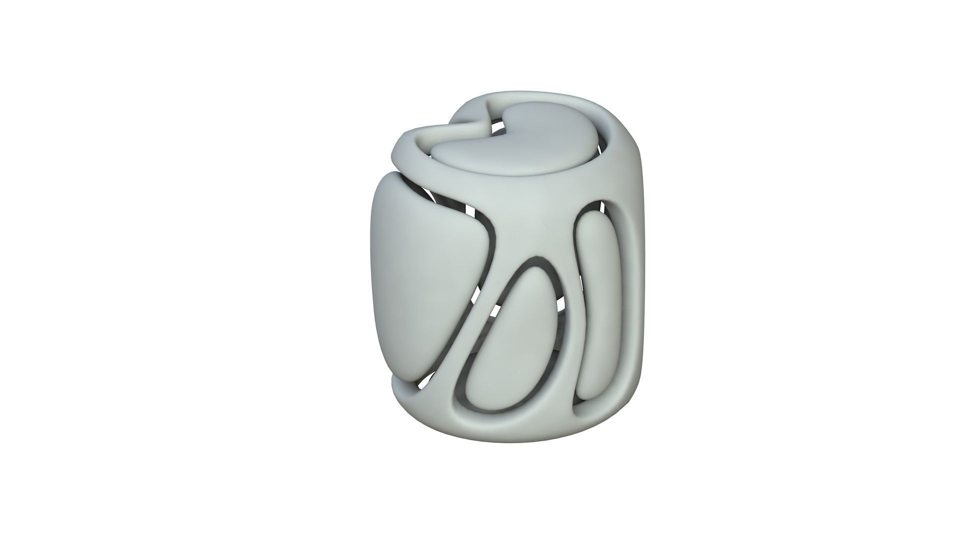 SciFi Cube Object No 67853 Low Poly Shape Low-poly 3D model_2