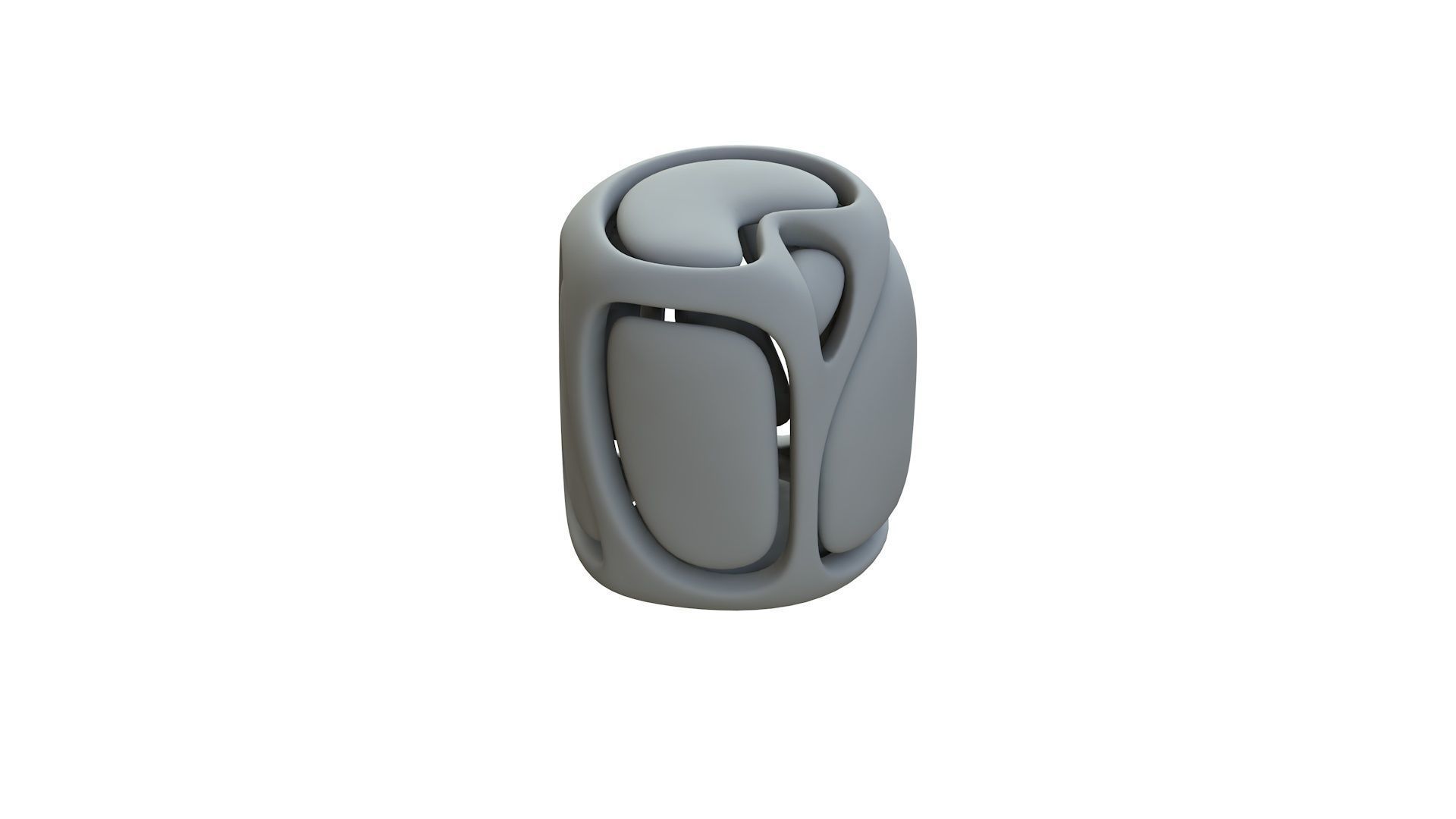 SciFi Cube Object No 67853 Low Poly Shape Low-poly 3D model_12