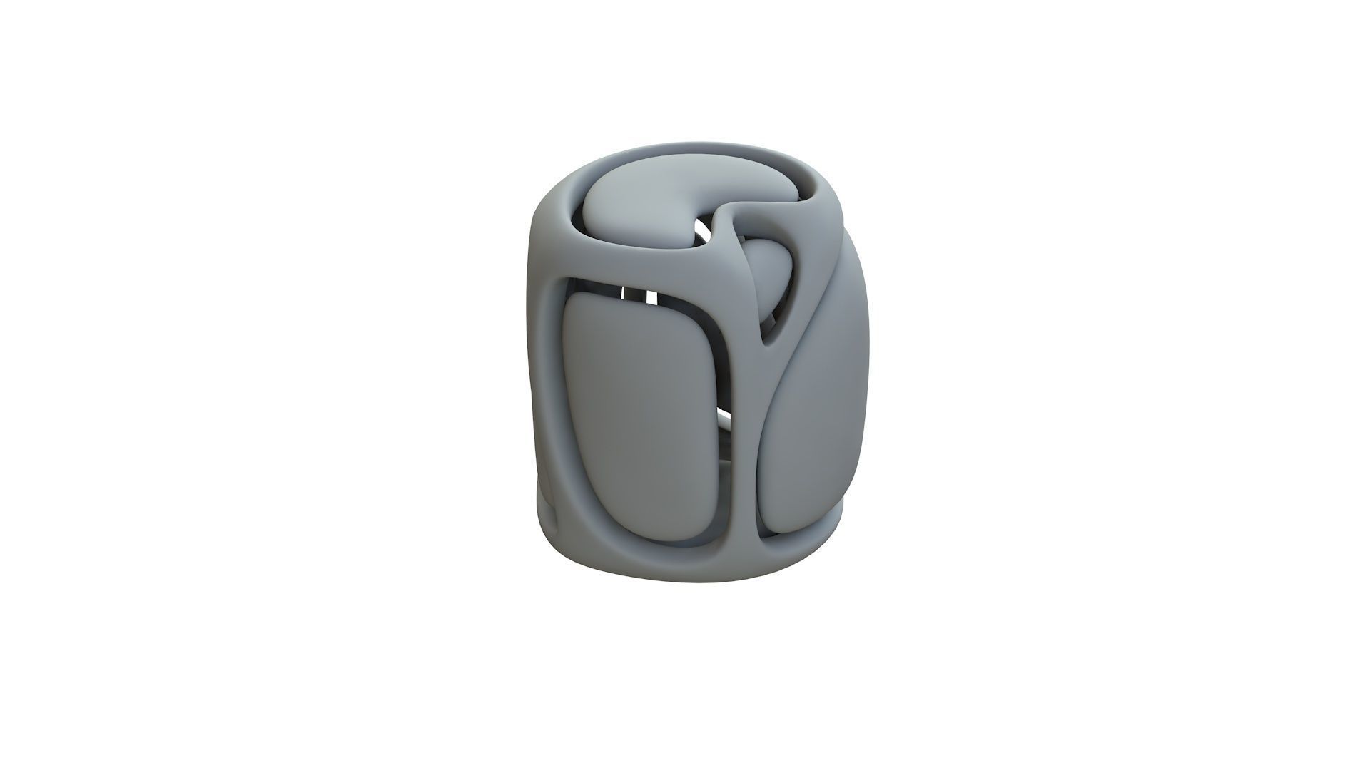 SciFi Cube Object No 67853 Low Poly Shape Low-poly 3D model_11