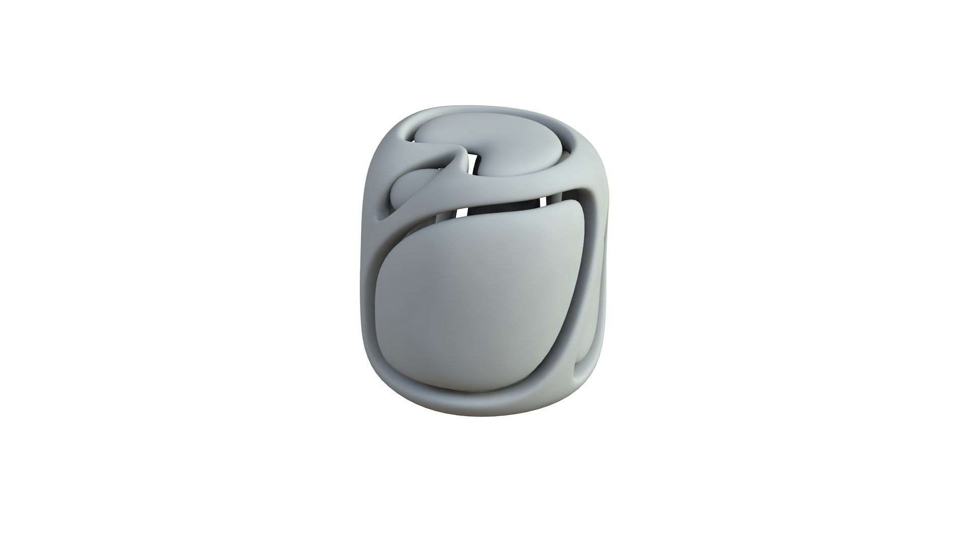 SciFi Cube Object No 67853 Low Poly Shape Low-poly 3D model_5