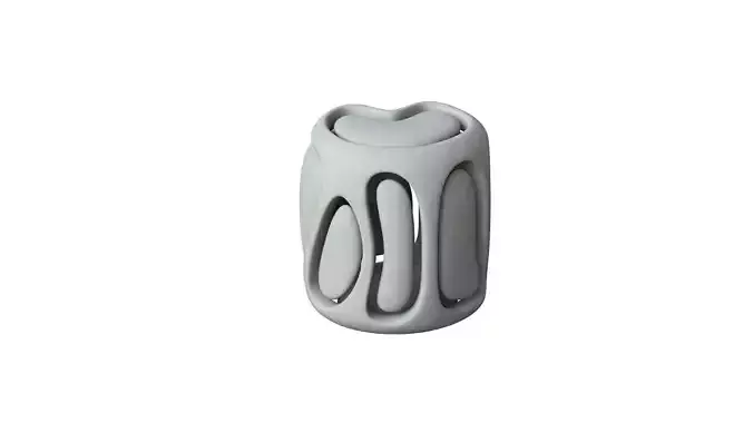 SciFi Cube Object No 67853 Low Poly Shape Low-poly 3D model