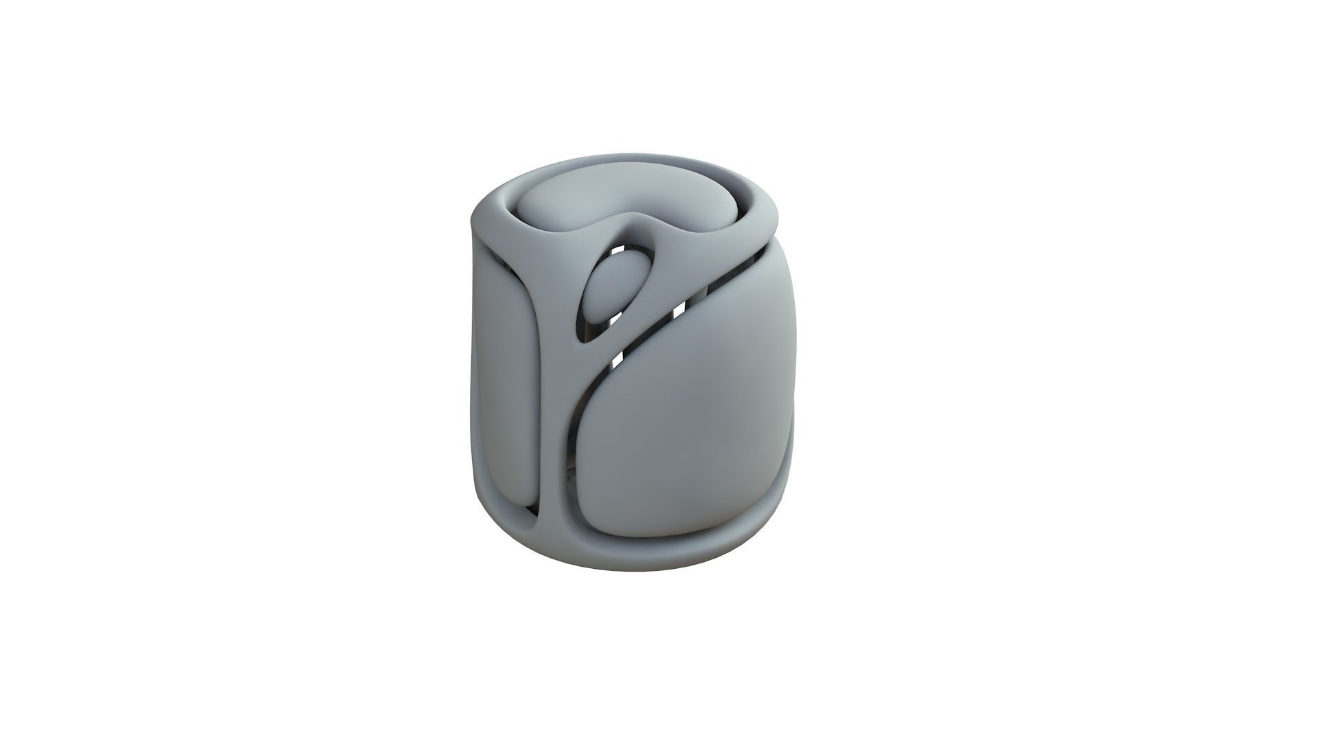 SciFi Cube Object No 67853 Low Poly Shape Low-poly 3D model_8