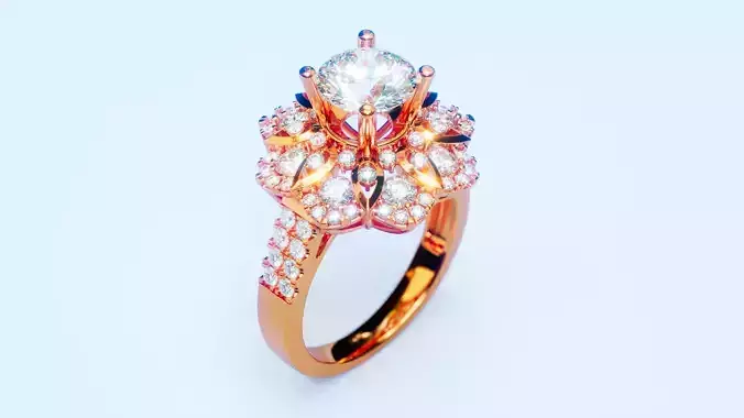 Engagement Ring 37 3D print model