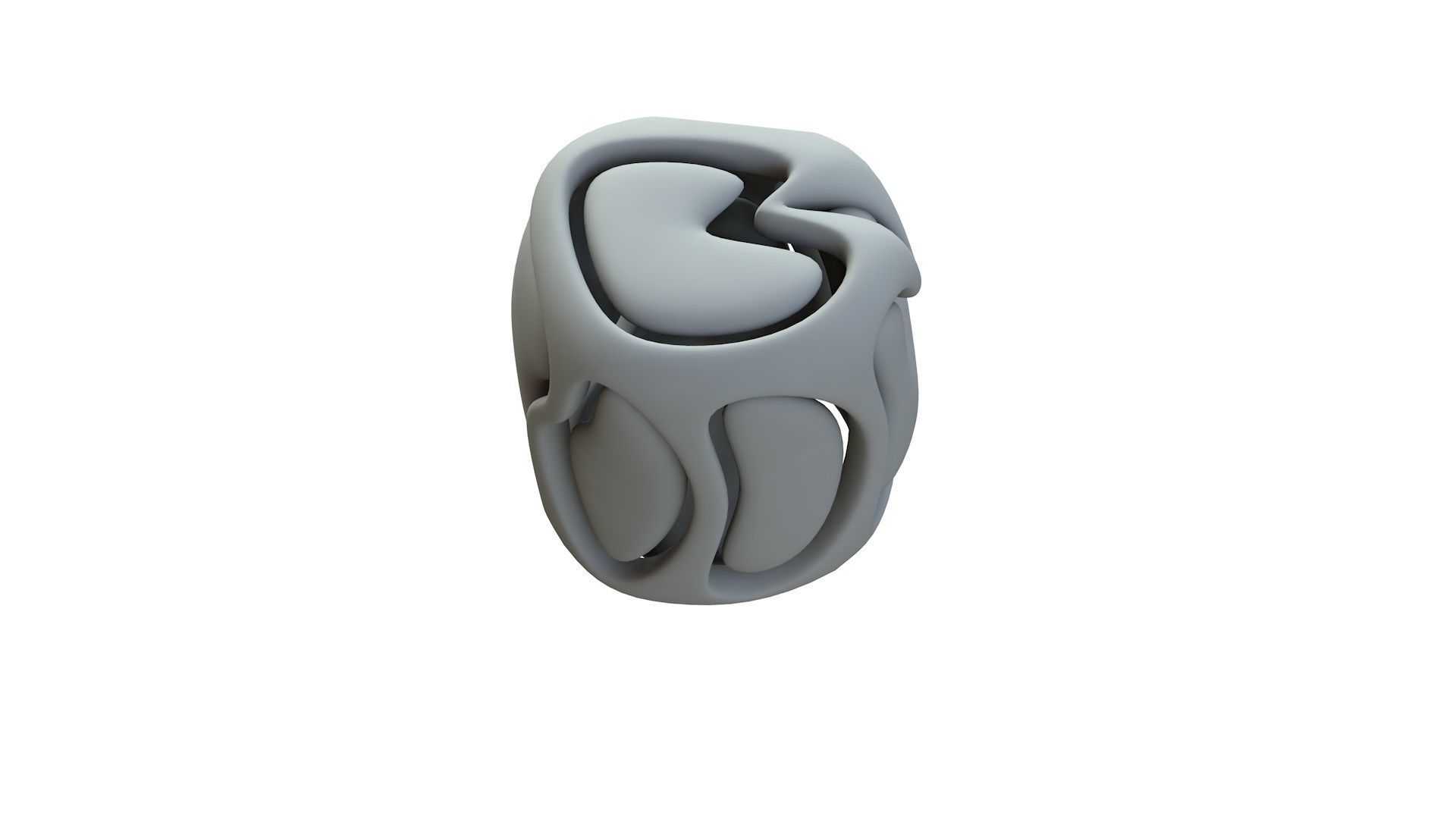 SciFi Cube Object No 67723 Low Poly Shape Low-poly 3D model_16