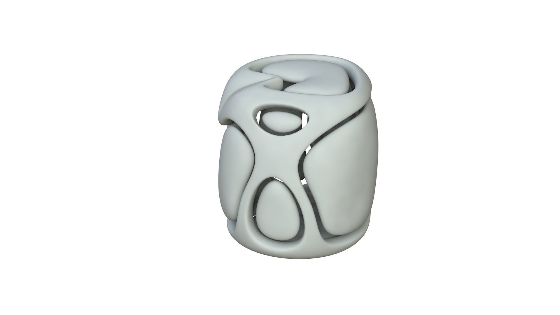 SciFi Cube Object No 67723 Low Poly Shape Low-poly 3D model_2