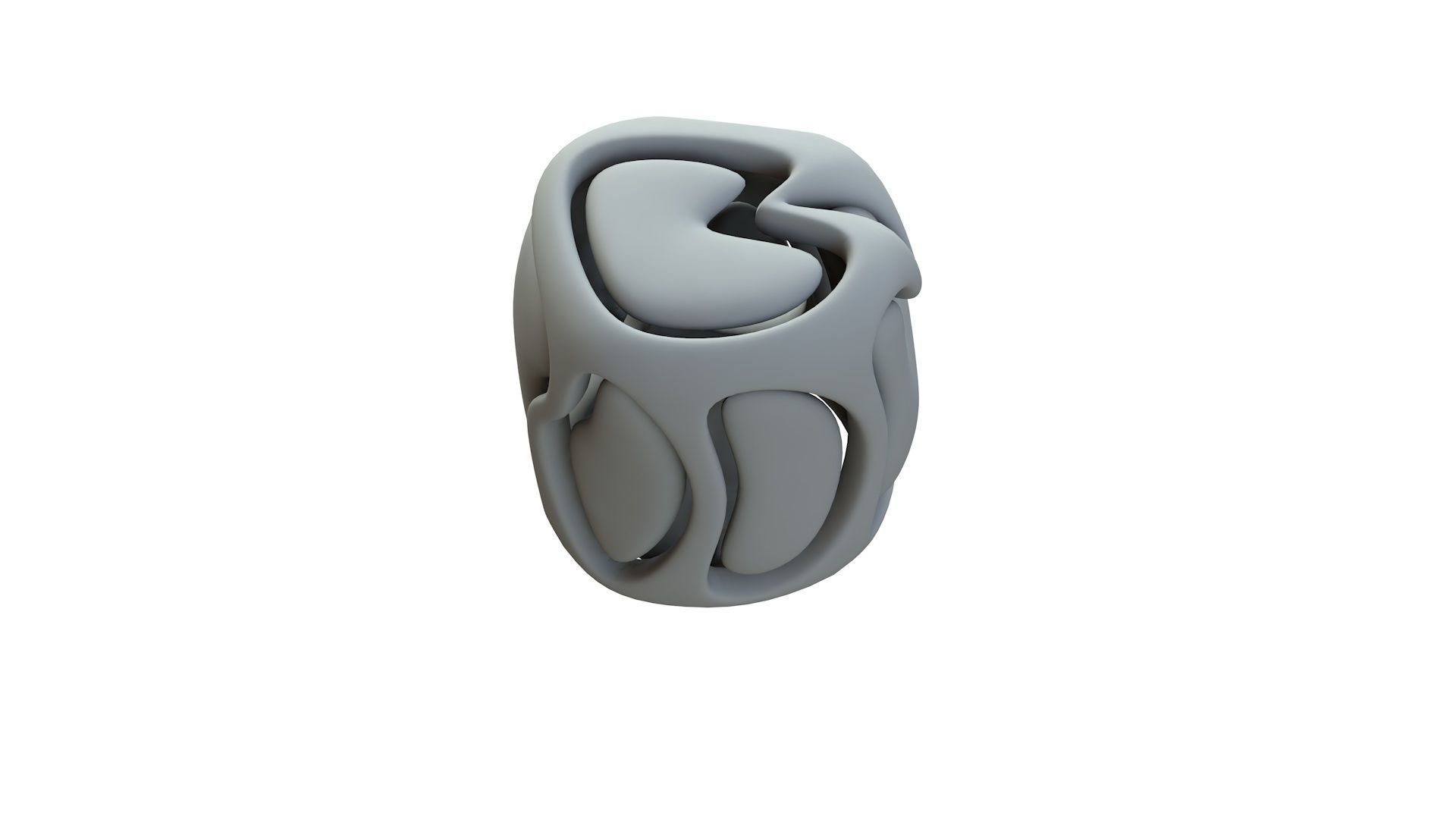 SciFi Cube Object No 67723 Low Poly Shape Low-poly 3D model_15