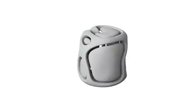 SciFi Cube Object No 67723 Low Poly Shape Low-poly 3D model