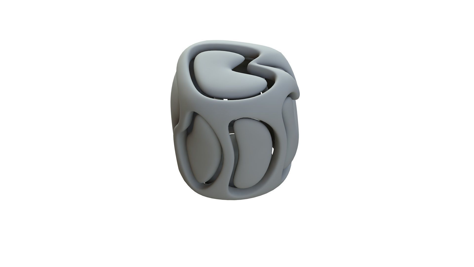 SciFi Cube Object No 67723 Low Poly Shape Low-poly 3D model_14