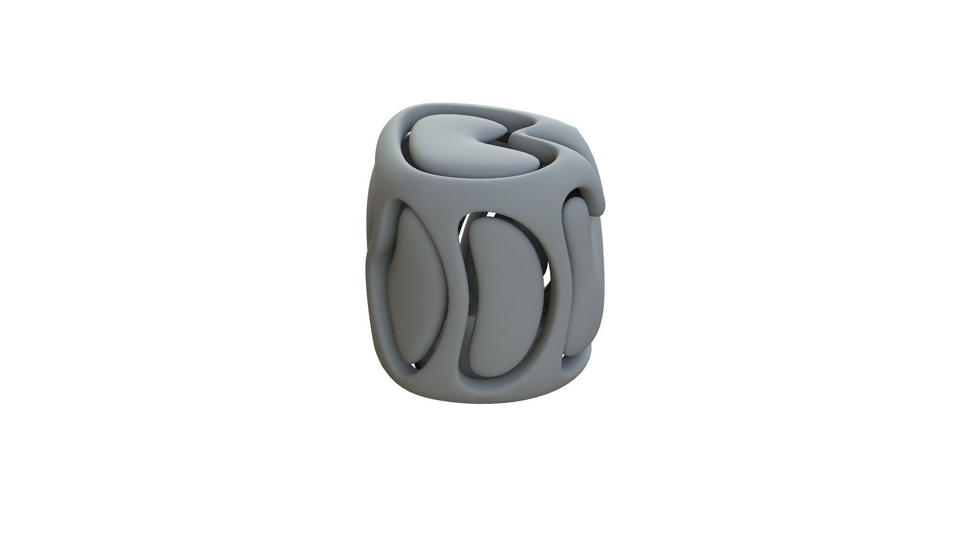 SciFi Cube Object No 67723 Low Poly Shape Low-poly 3D model_12