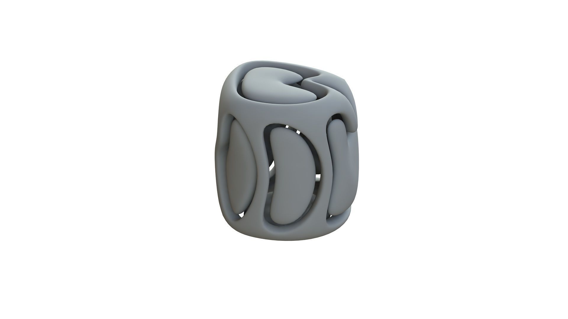 SciFi Cube Object No 67723 Low Poly Shape Low-poly 3D model_11