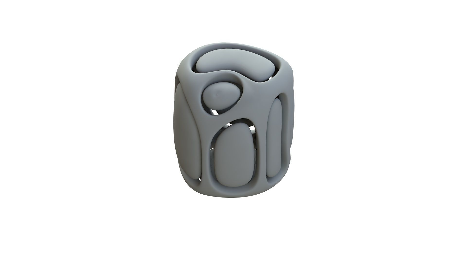 SciFi Cube Object No 67581 Low Poly Shape Low-poly 3D model_13