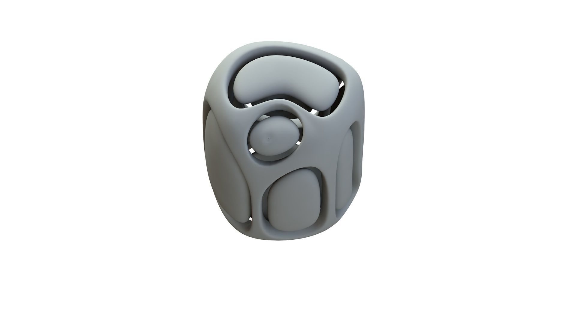 SciFi Cube Object No 67581 Low Poly Shape Low-poly 3D model_16