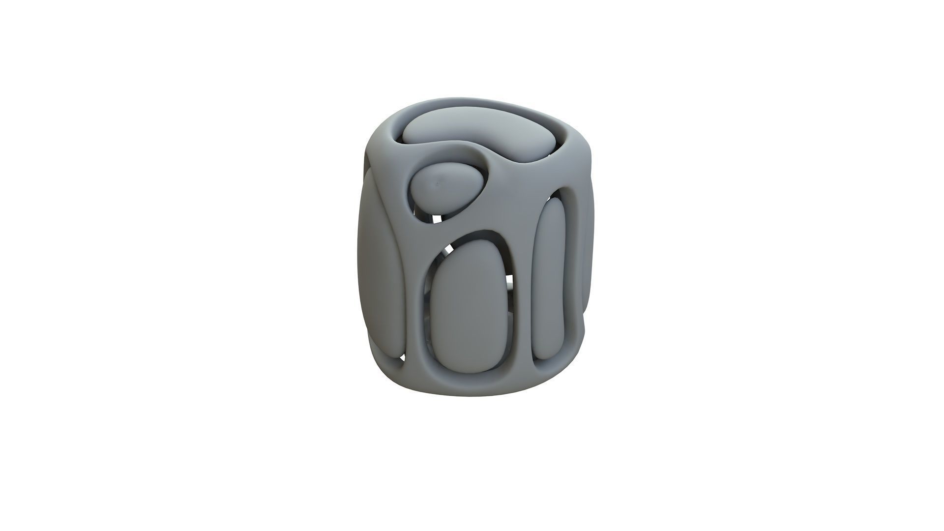 SciFi Cube Object No 67581 Low Poly Shape Low-poly 3D model_12