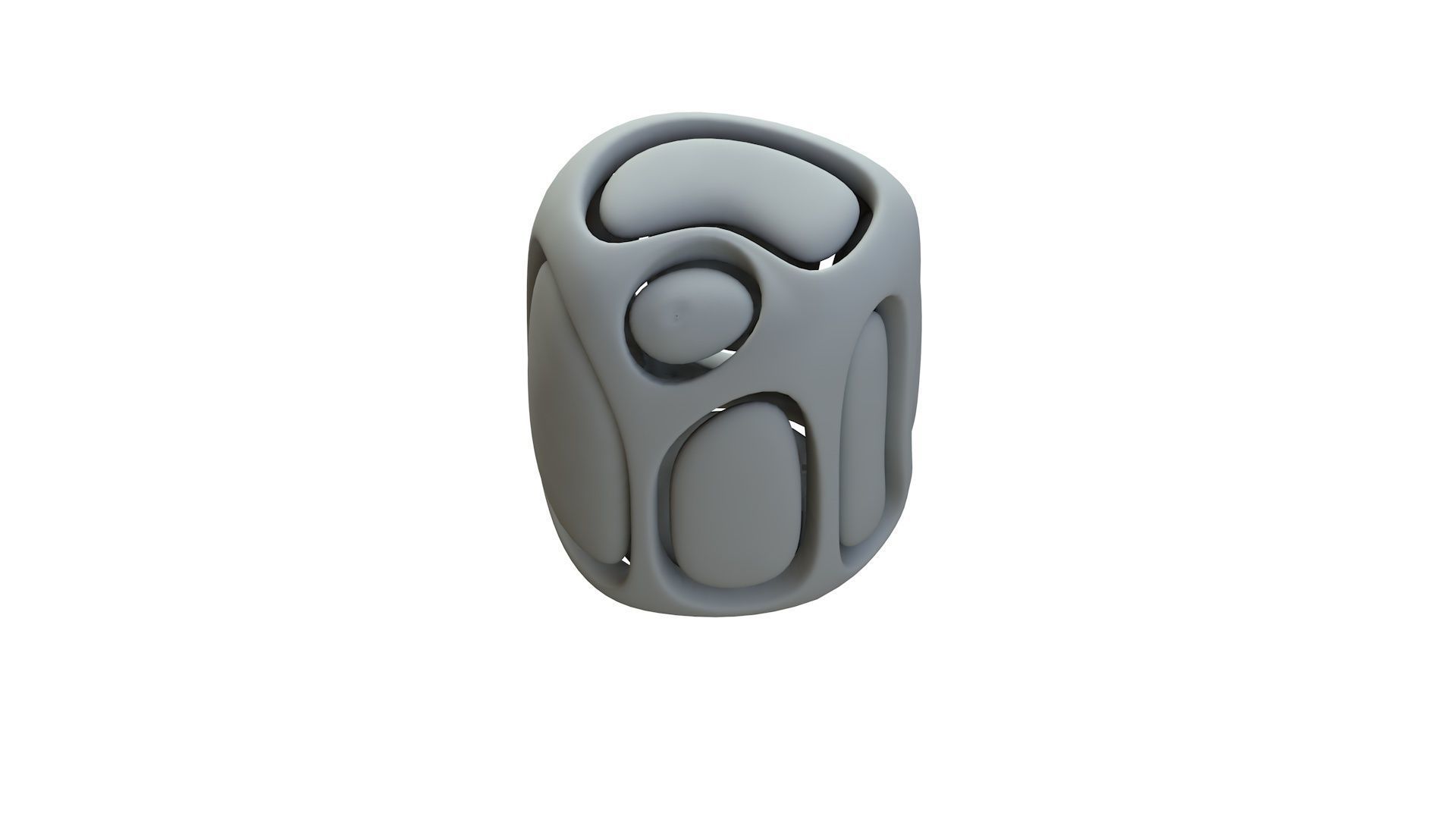 SciFi Cube Object No 67581 Low Poly Shape Low-poly 3D model_14