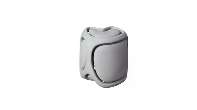 SciFi Cube Object No 67573 Low Poly Shape Low-poly 3D model