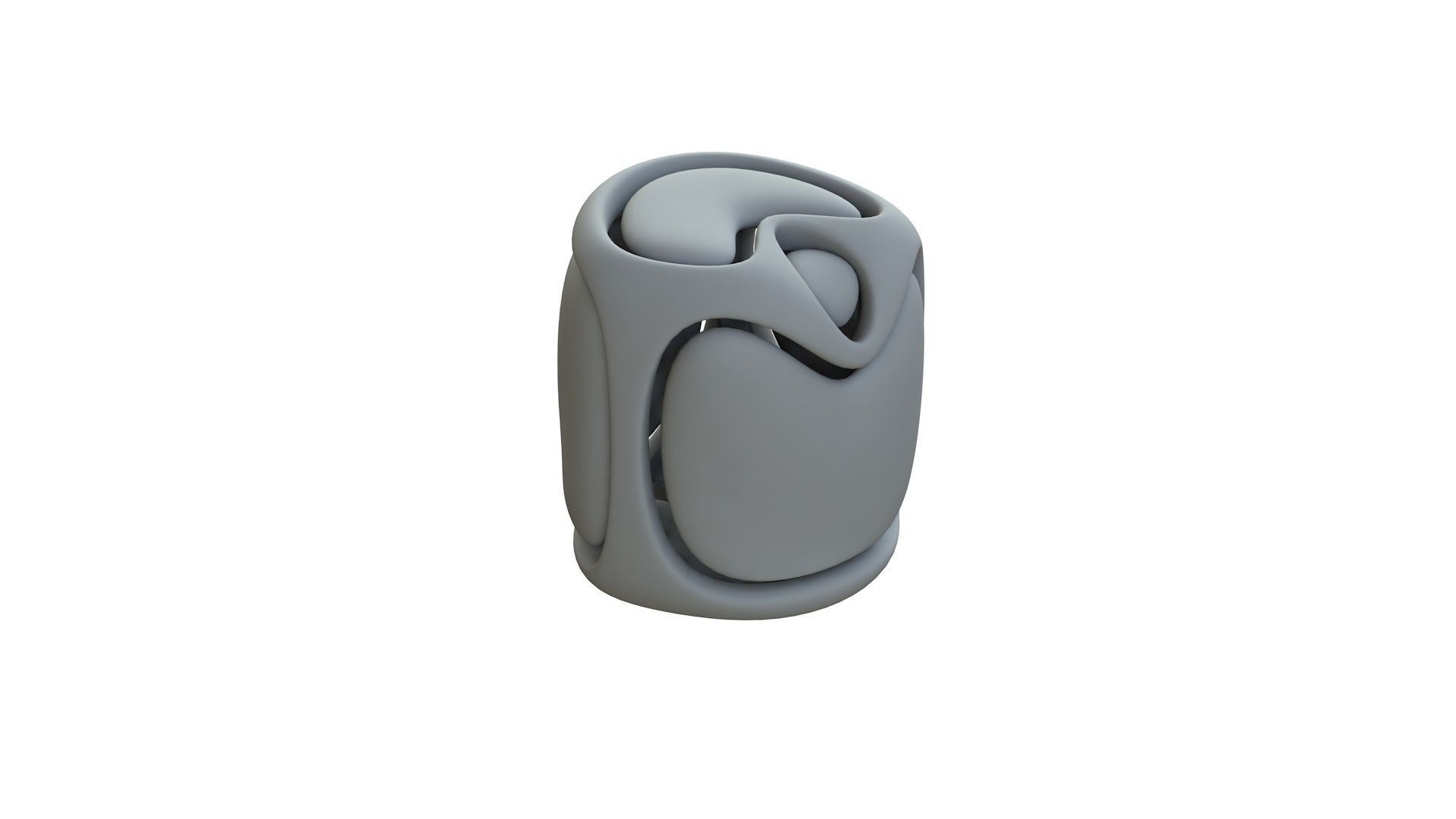 SciFi Cube Object No 67573 Low Poly Shape Low-poly 3D model_11