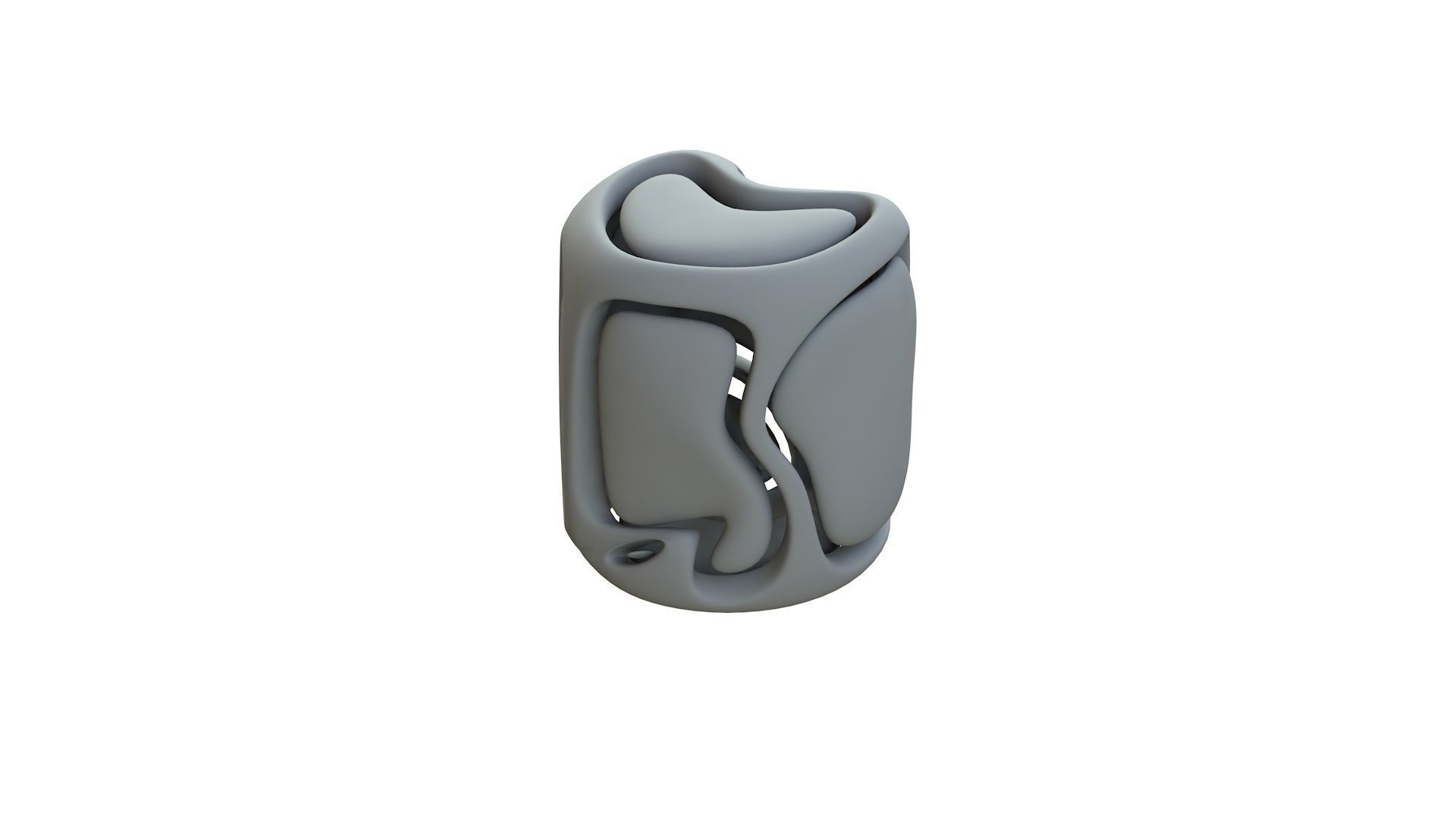 SciFi Cube Object No 67364 Low Poly Shape Low-poly 3D model_12