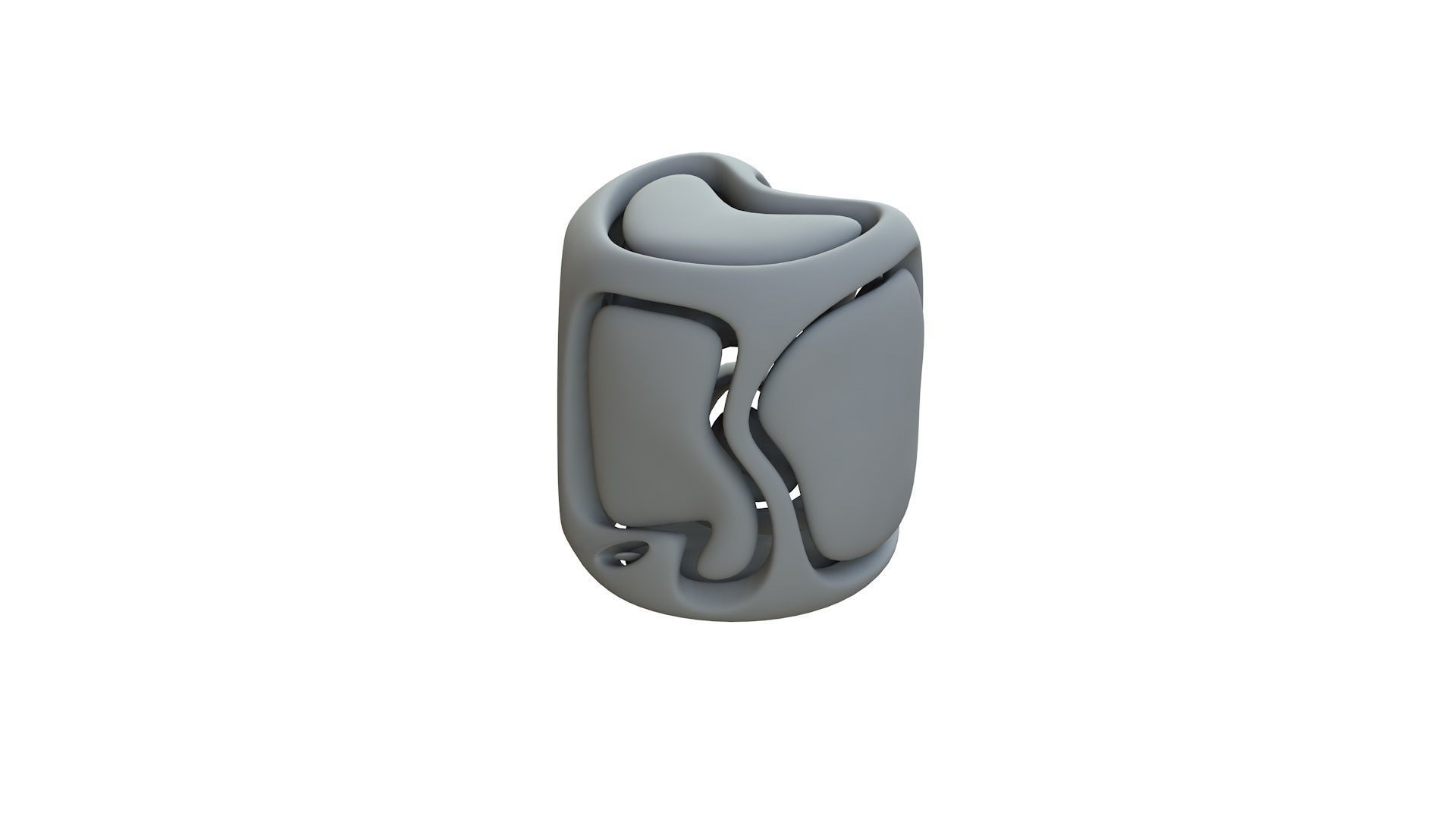 SciFi Cube Object No 67364 Low Poly Shape Low-poly 3D model_11