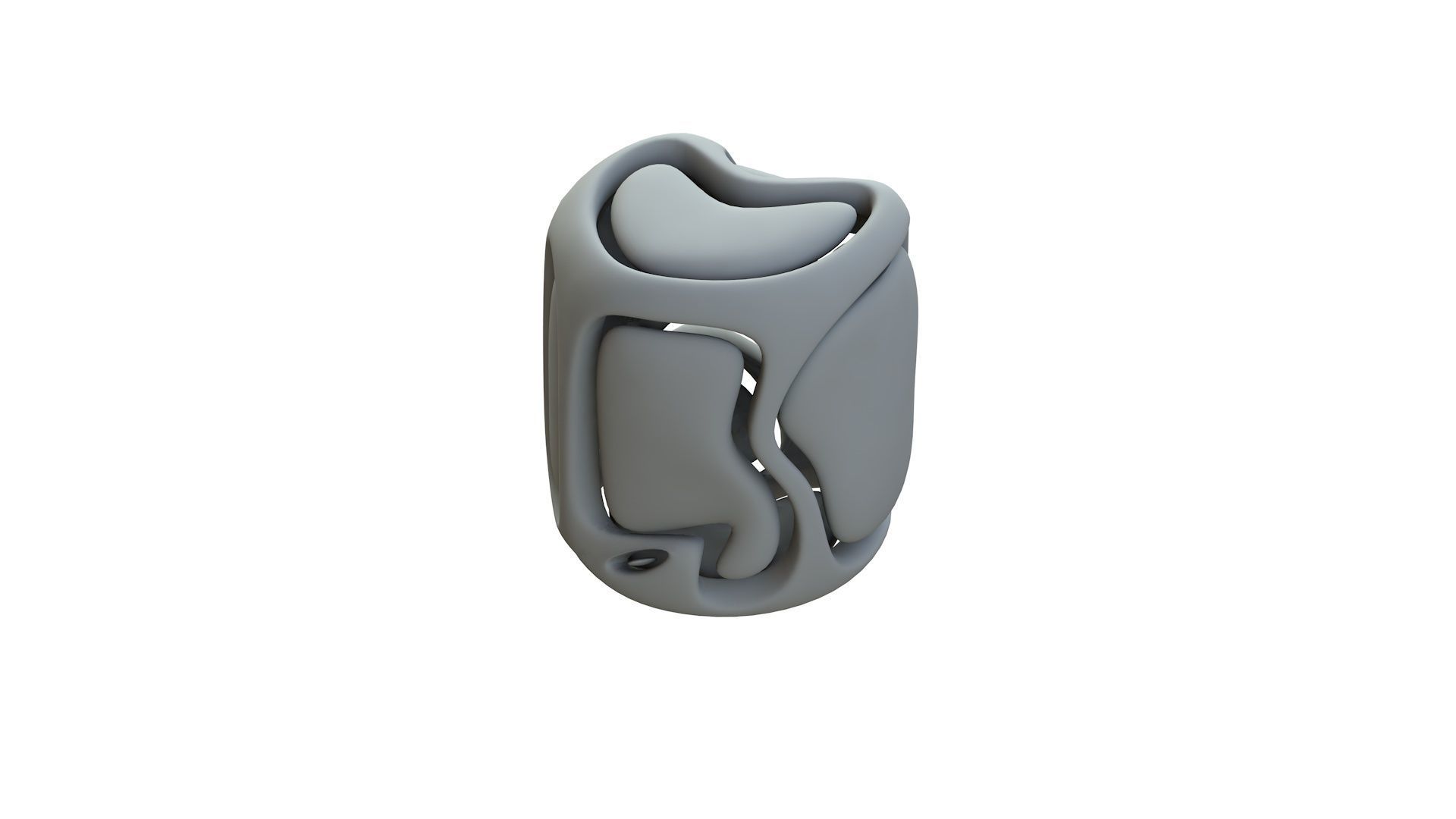 SciFi Cube Object No 67364 Low Poly Shape Low-poly 3D model_13