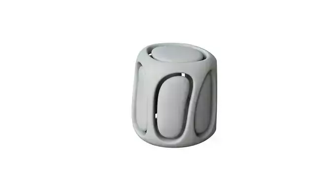 SciFi Cube Object No 67299 Low Poly Shape Low-poly 3D model