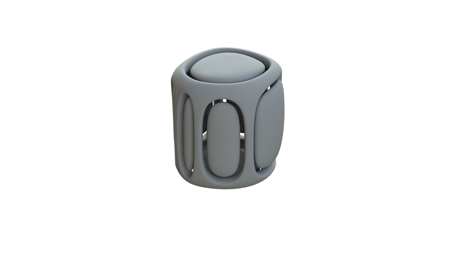 SciFi Cube Object No 67299 Low Poly Shape Low-poly 3D model_12