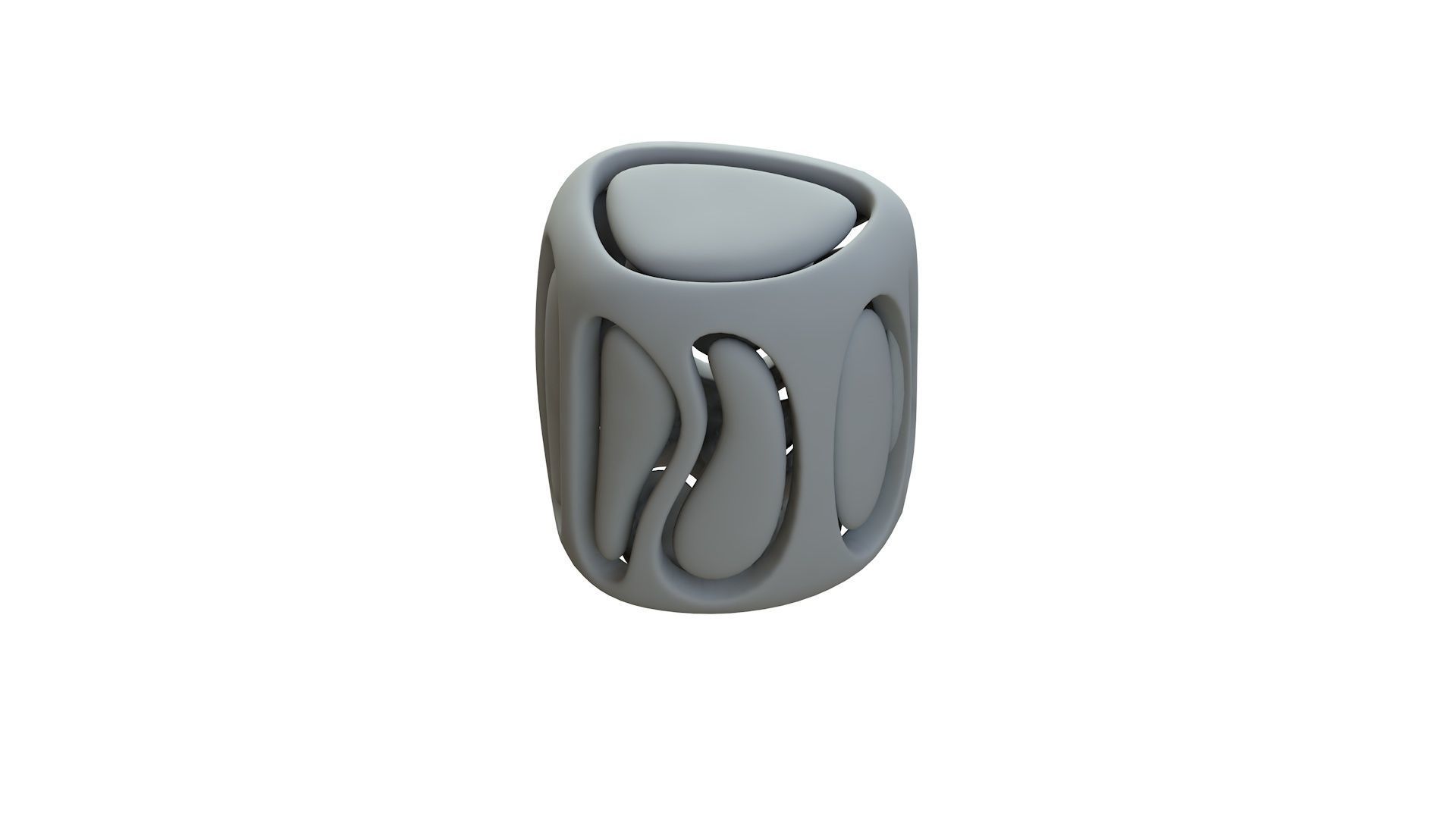 SciFi Cube Object No 67246 Low Poly Shape Low-poly 3D model_13