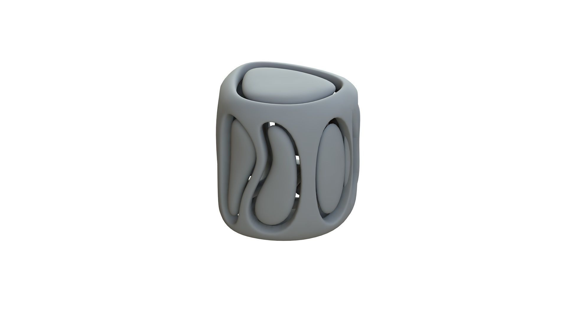 SciFi Cube Object No 67246 Low Poly Shape Low-poly 3D model_11