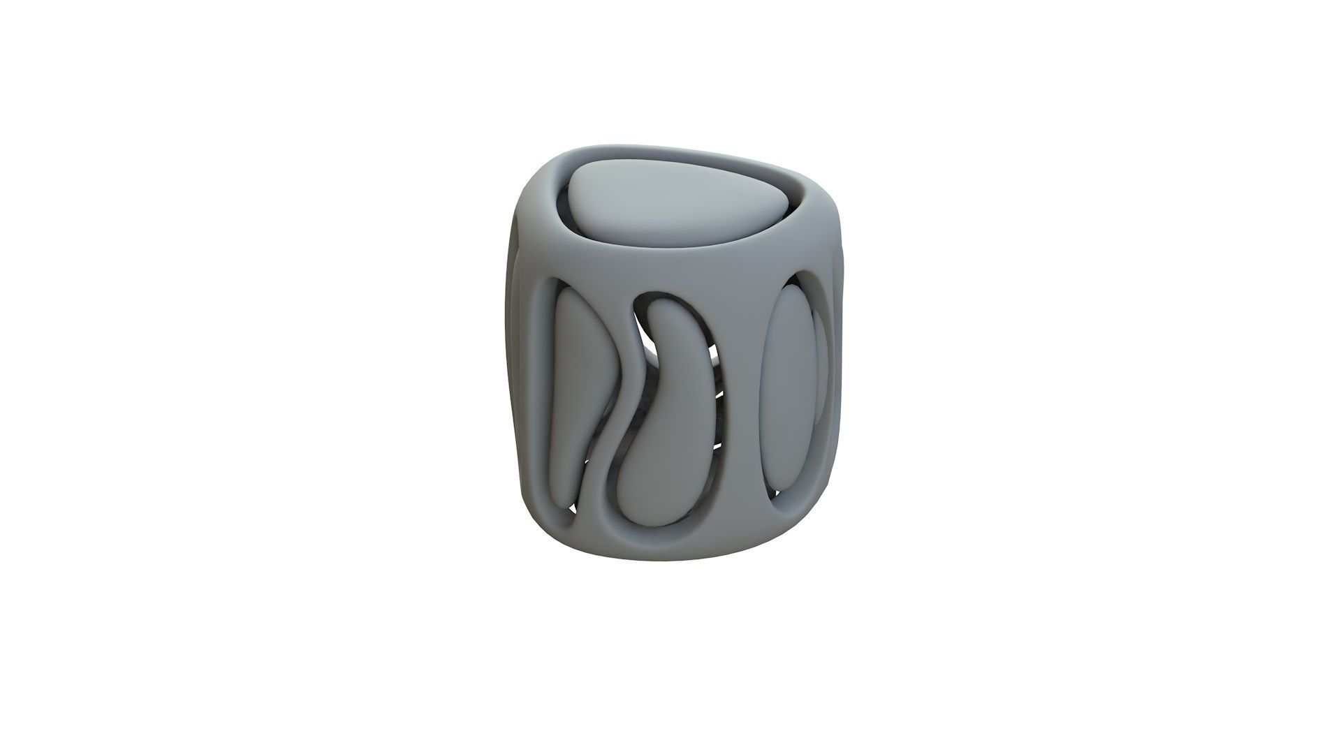 SciFi Cube Object No 67246 Low Poly Shape Low-poly 3D model_12