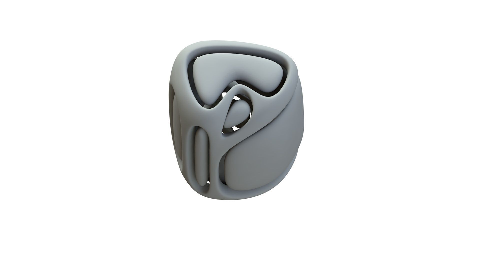 SciFi Cube Object No 67157 Low Poly Shape Low-poly 3D model_17