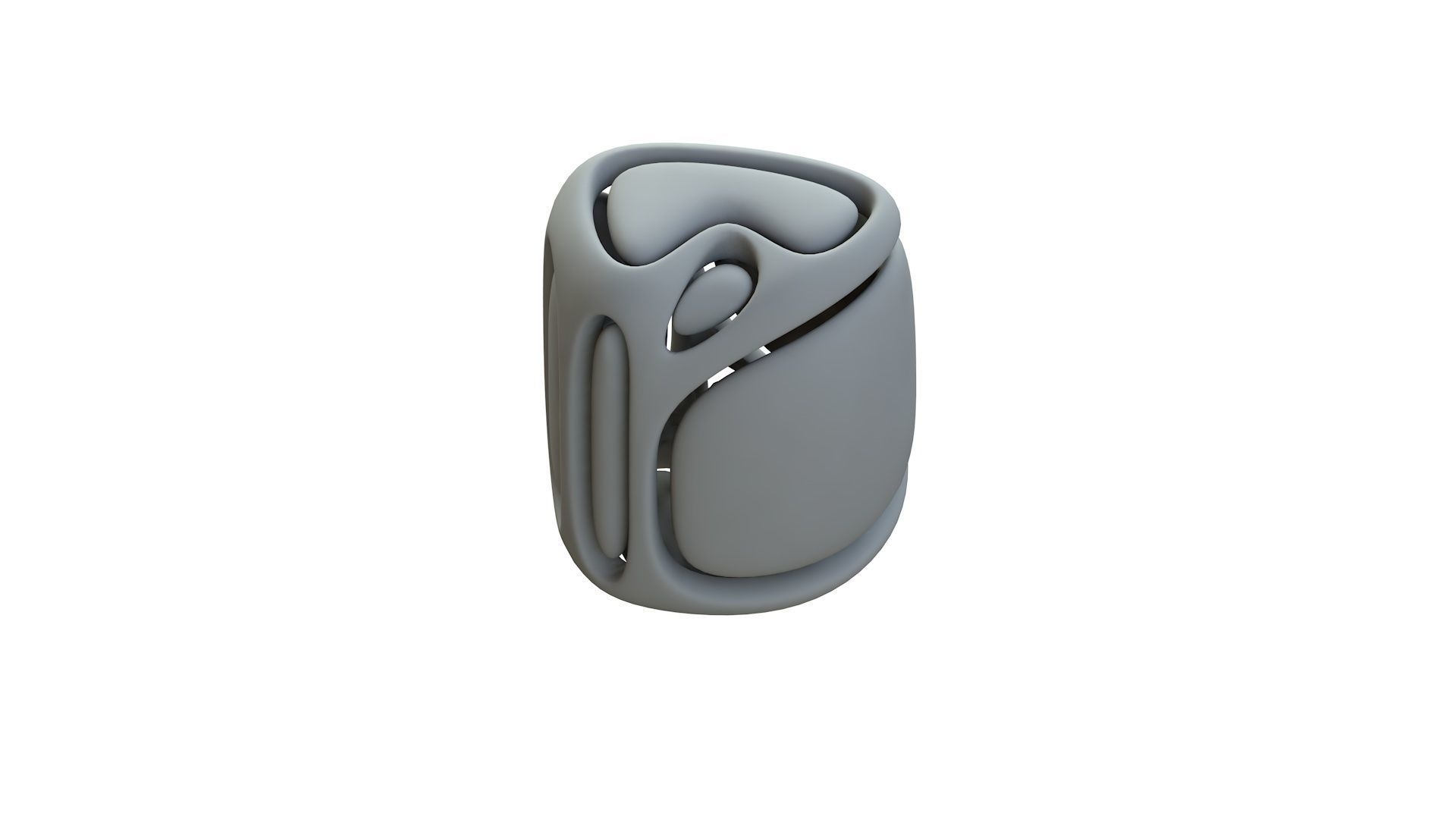 SciFi Cube Object No 67157 Low Poly Shape Low-poly 3D model_13