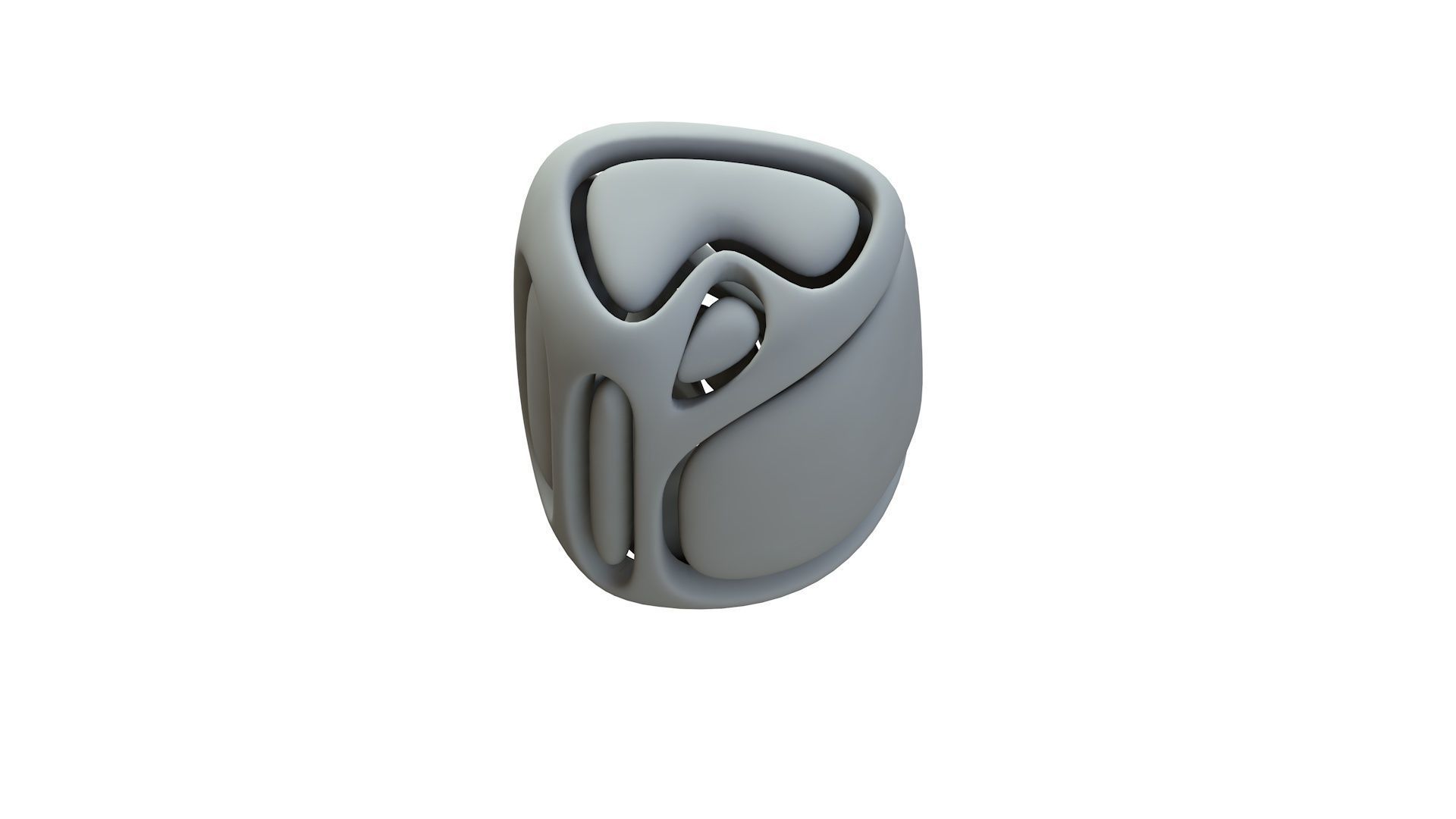 SciFi Cube Object No 67157 Low Poly Shape Low-poly 3D model_15