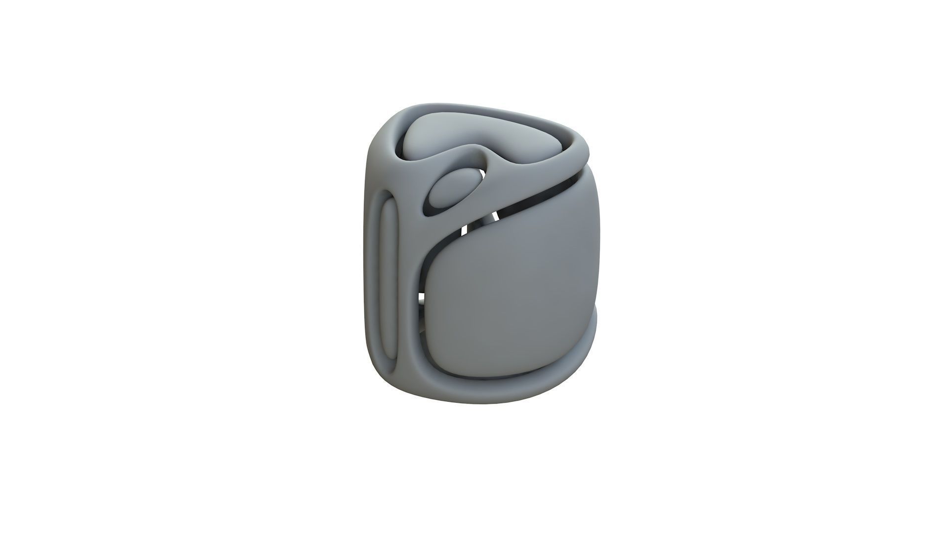 SciFi Cube Object No 67157 Low Poly Shape Low-poly 3D model_11