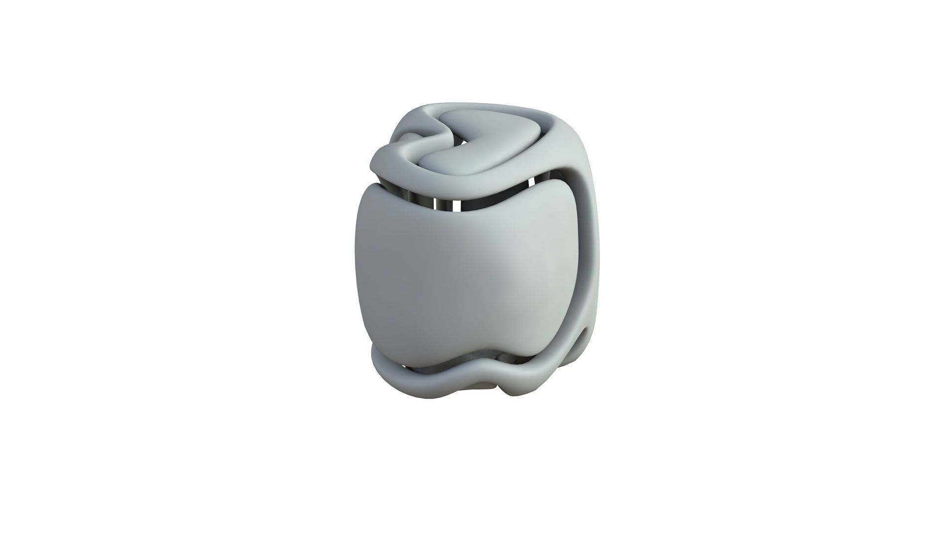 SciFi Cube Object No 67157 Low Poly Shape Low-poly 3D model_5