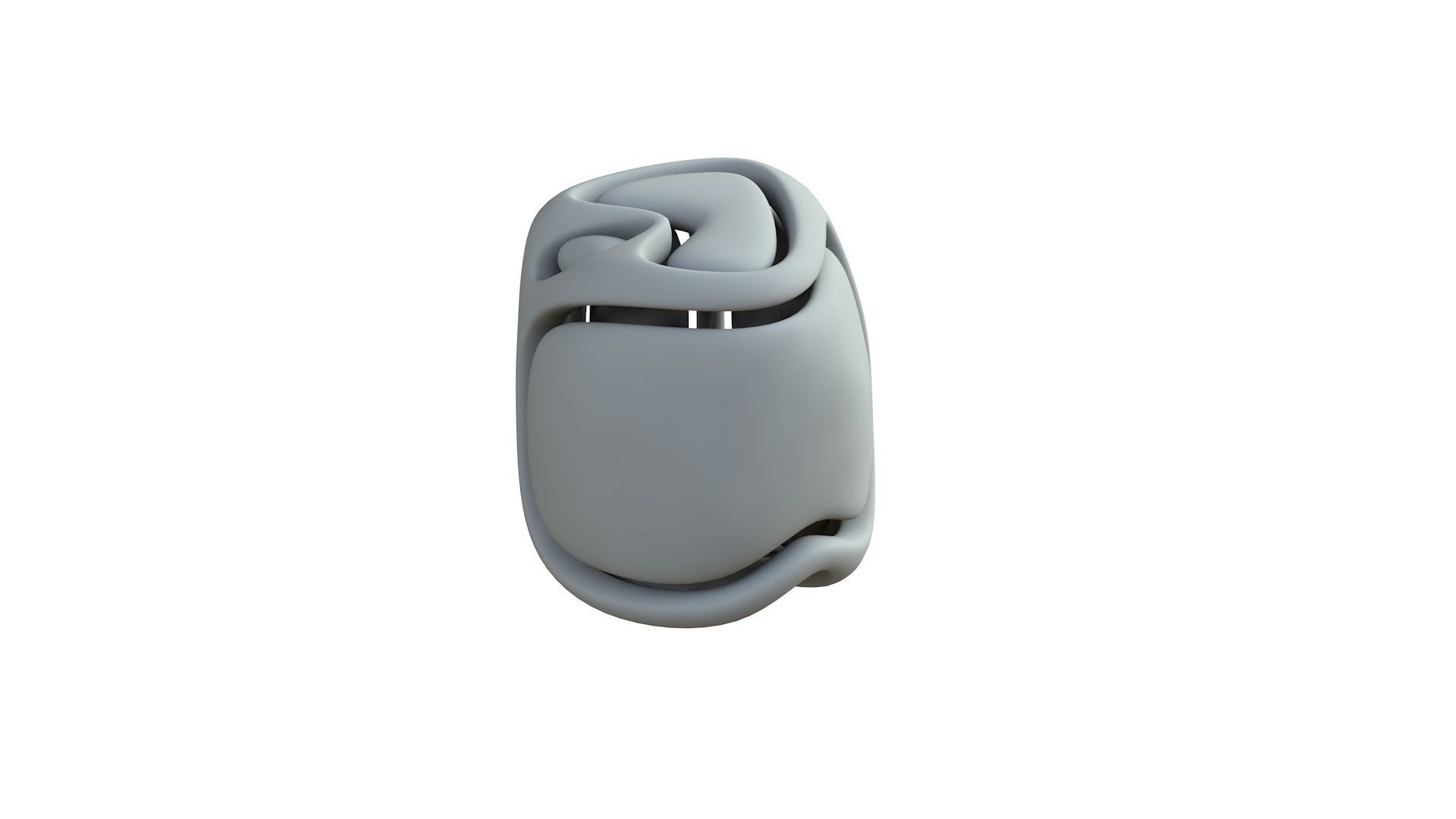 SciFi Cube Object No 67157 Low Poly Shape Low-poly 3D model_7