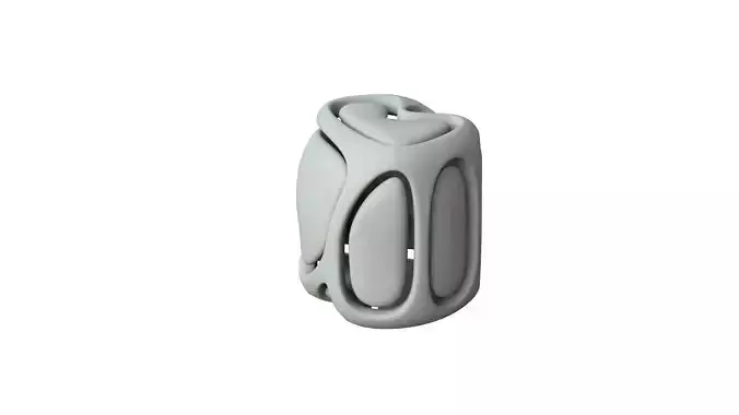 SciFi Cube Object No 67157 Low Poly Shape Low-poly 3D model